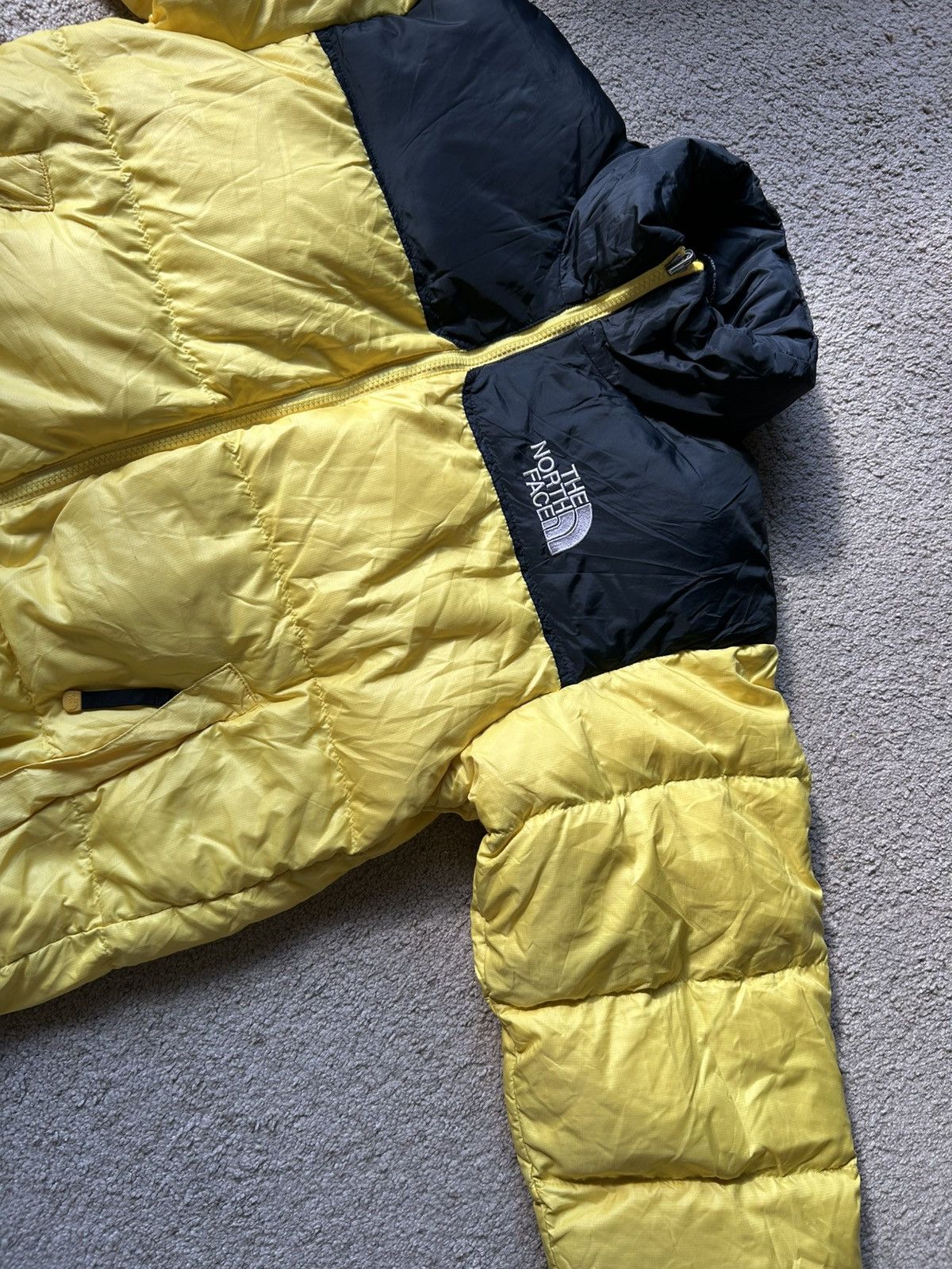 The North Face North Face Yellow Black Puffer Jacket M Size US M / EU 48-50 / 2 - 3 Thumbnail