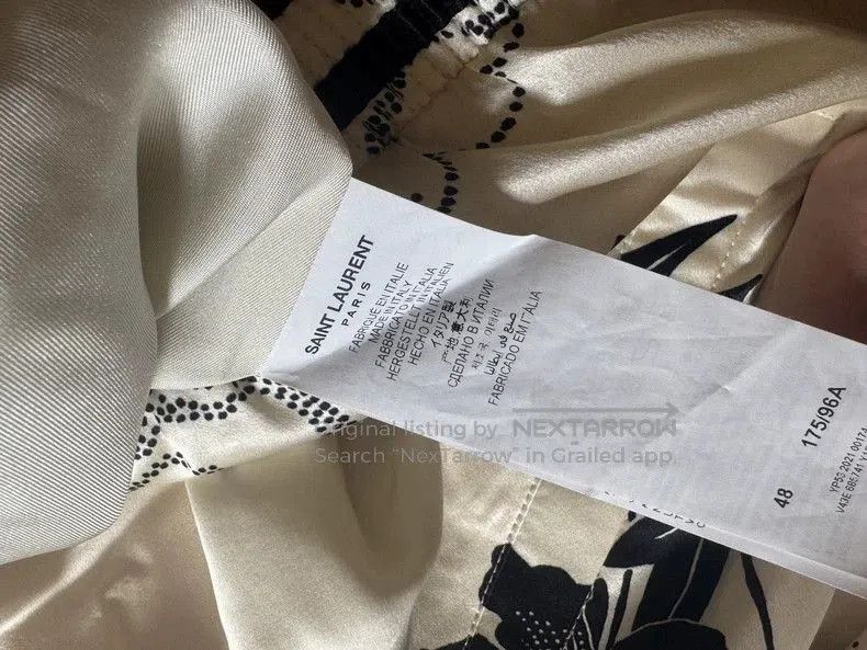 Saint Laurent Paris YSL SS22 Silk Floral Print Jacket. Size US M / EU 48-50 / 2 - 4 Thumbnail