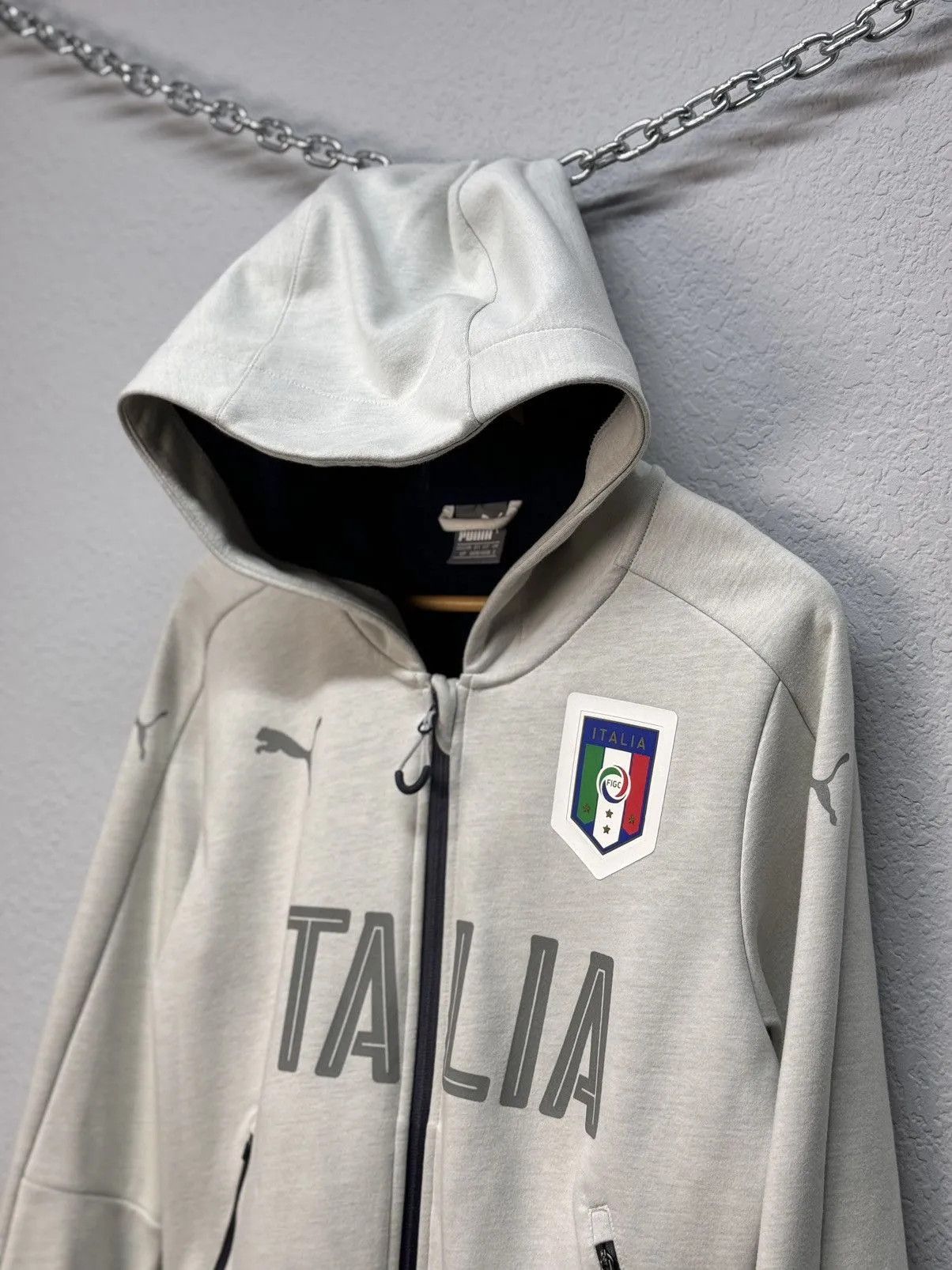 Puma Vintage Puma Italy Zip Hoodie Jersey Football Blockcore Size US S / EU 44-46 / 1 - 3 Thumbnail