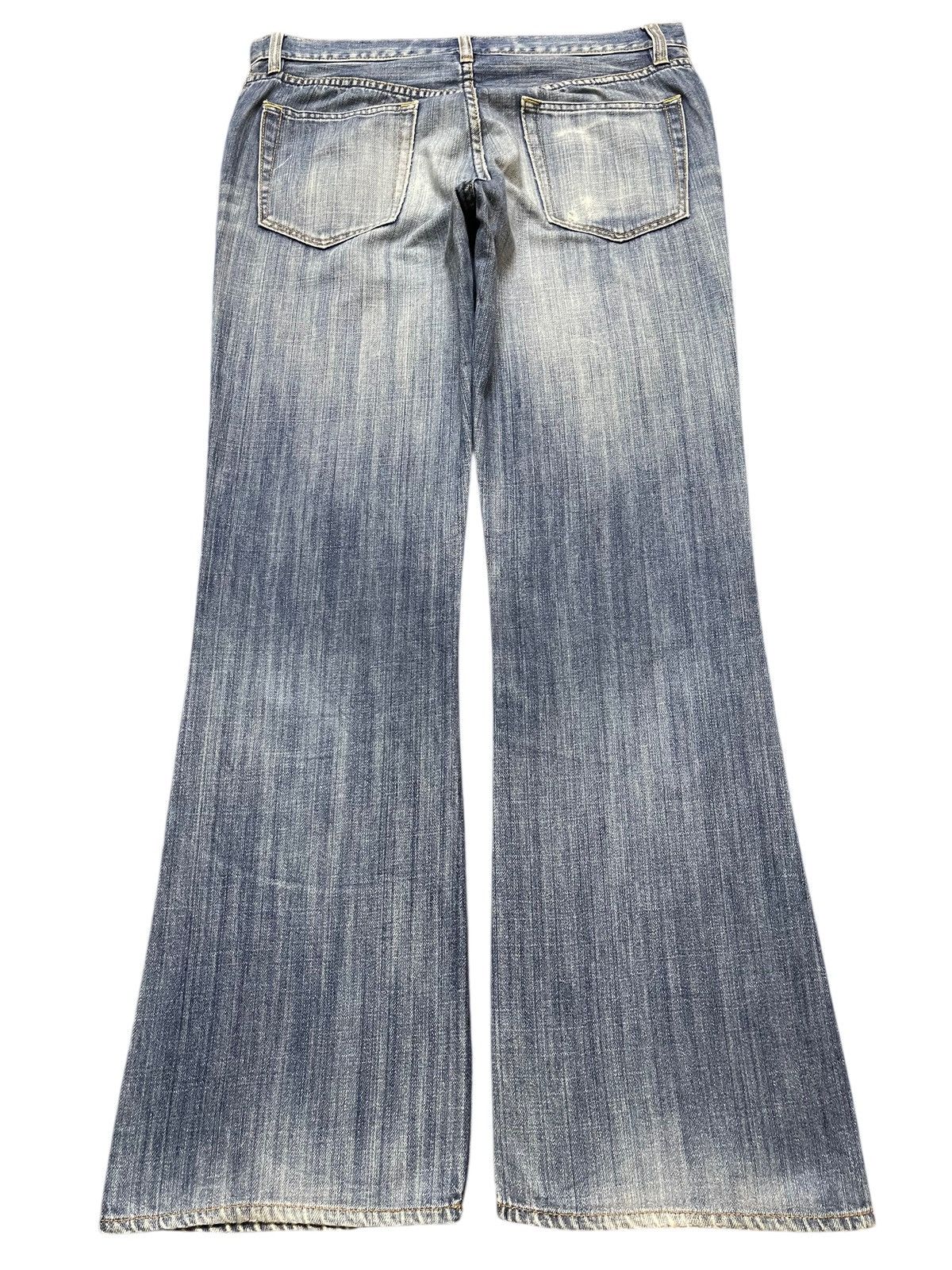 Gap Vintage Gap Blue Faded Wash Whisker Wide Leg Baggy Jeans Size US 34 / EU 50 - 2 Thumbnail