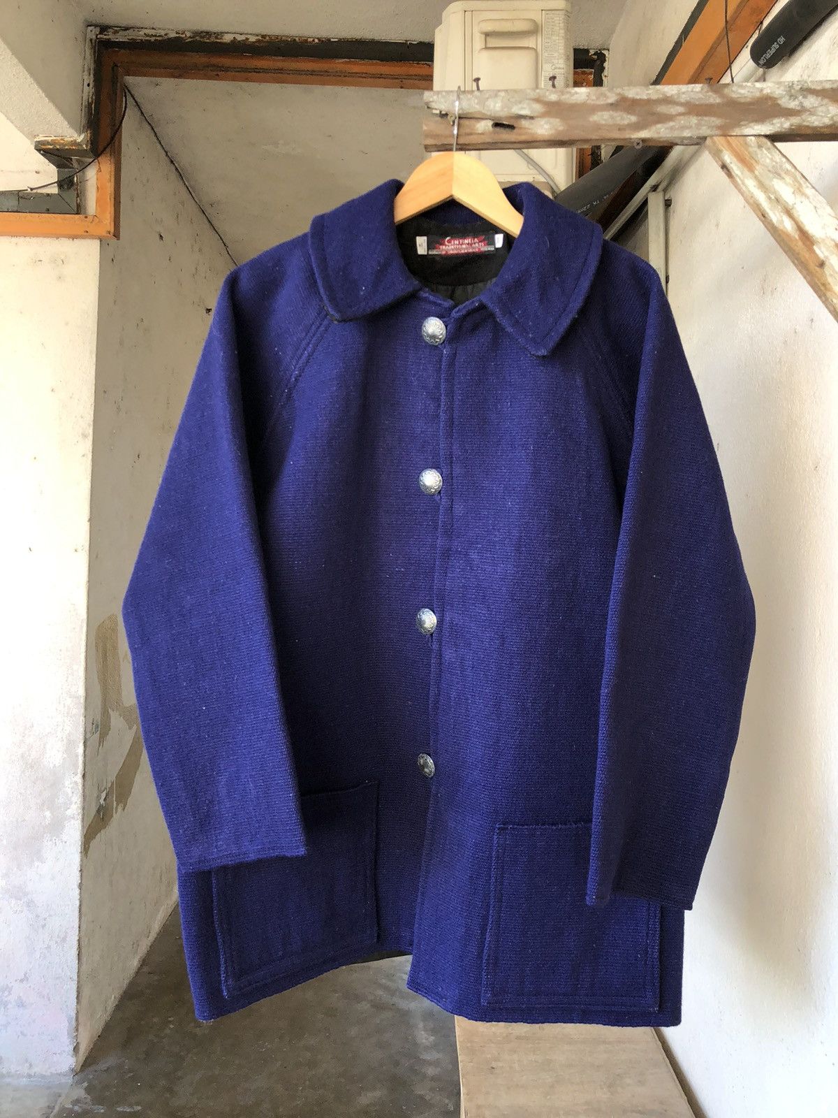 Vintage Rare🔥Vintage Chimayo Centinela HandWoven Wool Heavy Jacket Size US L / EU 52-54 / 3 - 6 Thumbnail