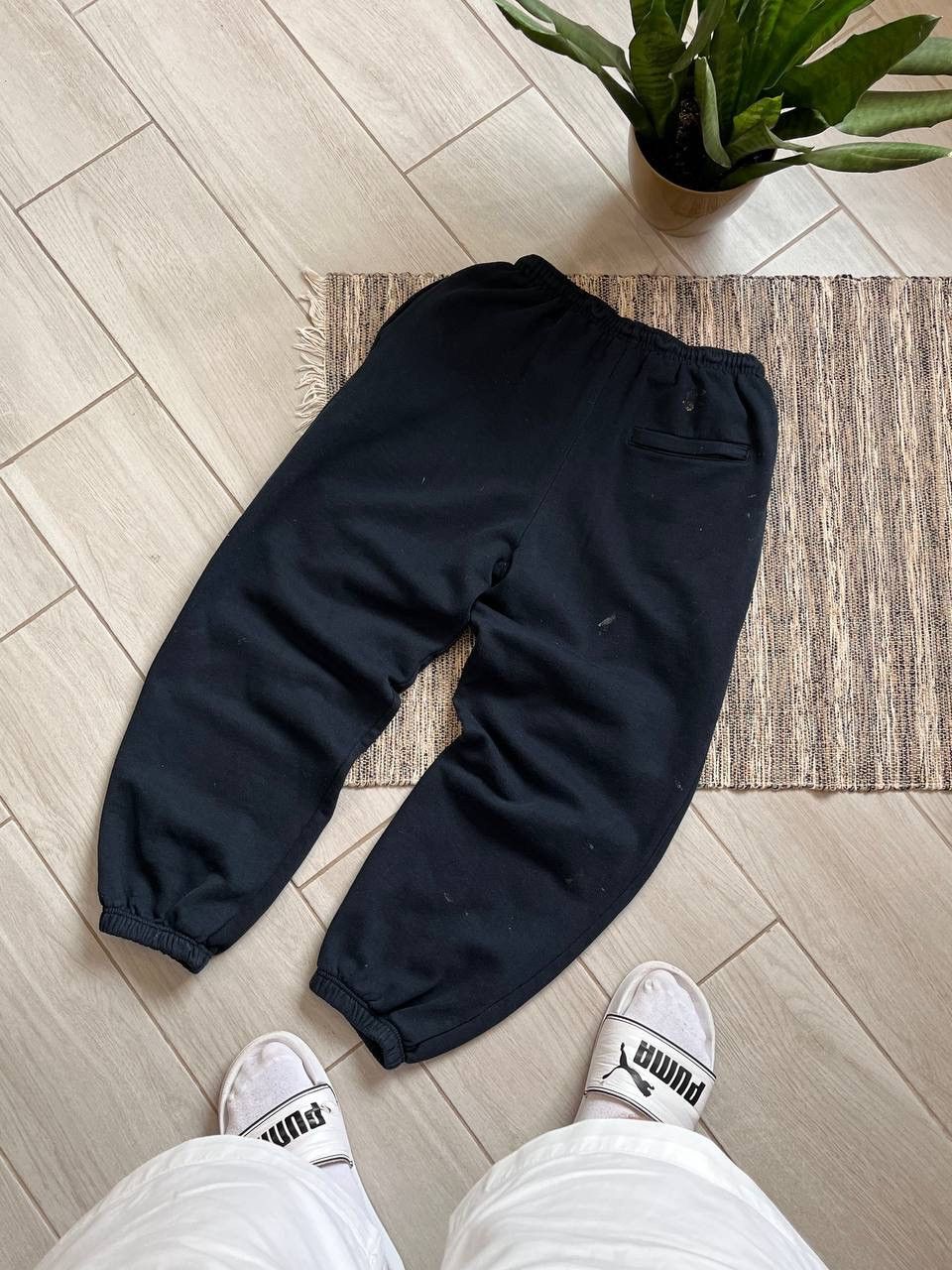 Nike × Vintage Vintage Nike style sweatpants navy faded baggy fleece pants Size US 31 - 2 Thumbnail