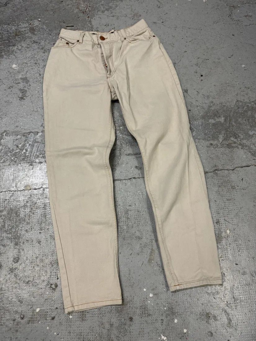 Jean Paul Gaultier × Vintage 2000s Jean Paul Gaultier Minimalist Beige Pants Size 25" / US 0 / IT 36 - 11 Thumbnail