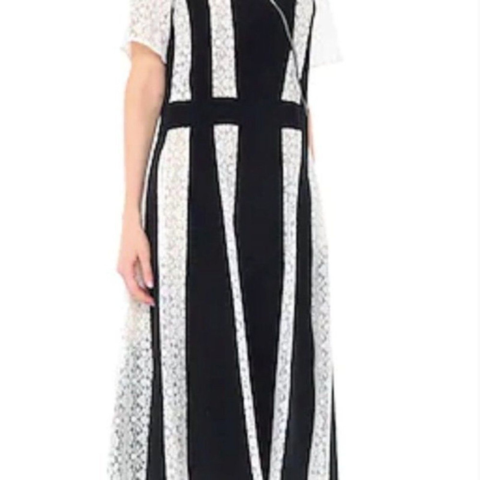 Stella McCartney Stella McCartney dress with Lace panels black and white Size M / US 6-8 / IT 42-44 - 6 Thumbnail