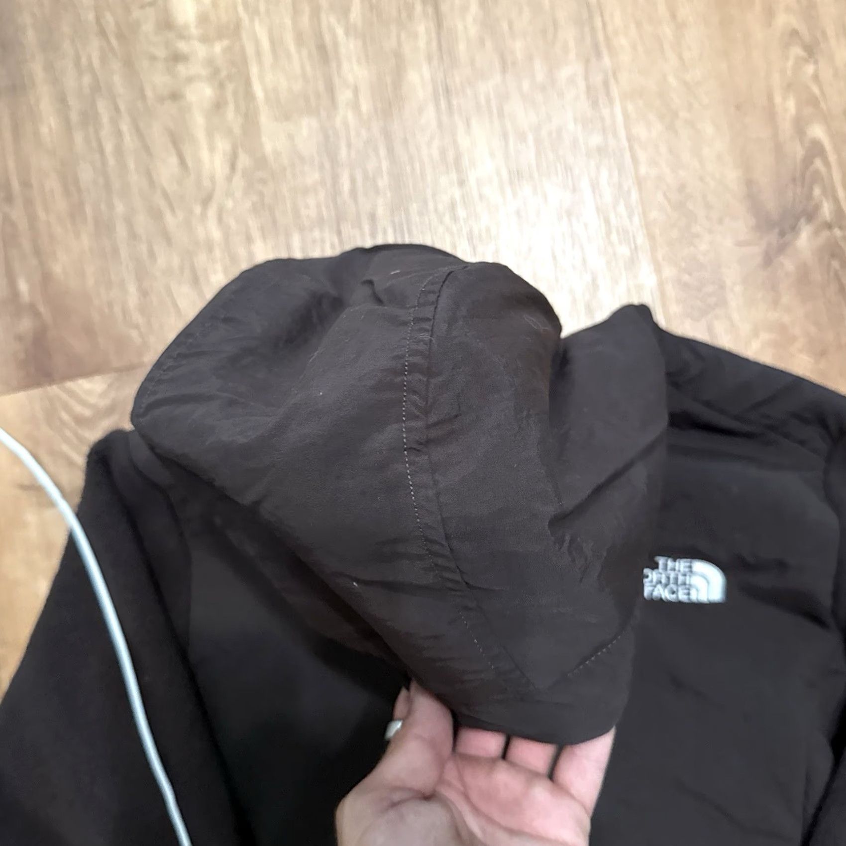 The North Face VINTAGE? NO -> No, proceed with: The North Face Denali Jacket Womens Medium Brown Hooded Fleece Polartec Stains Size M / US 6-8 / IT 42-44 - 4 Thumbnail