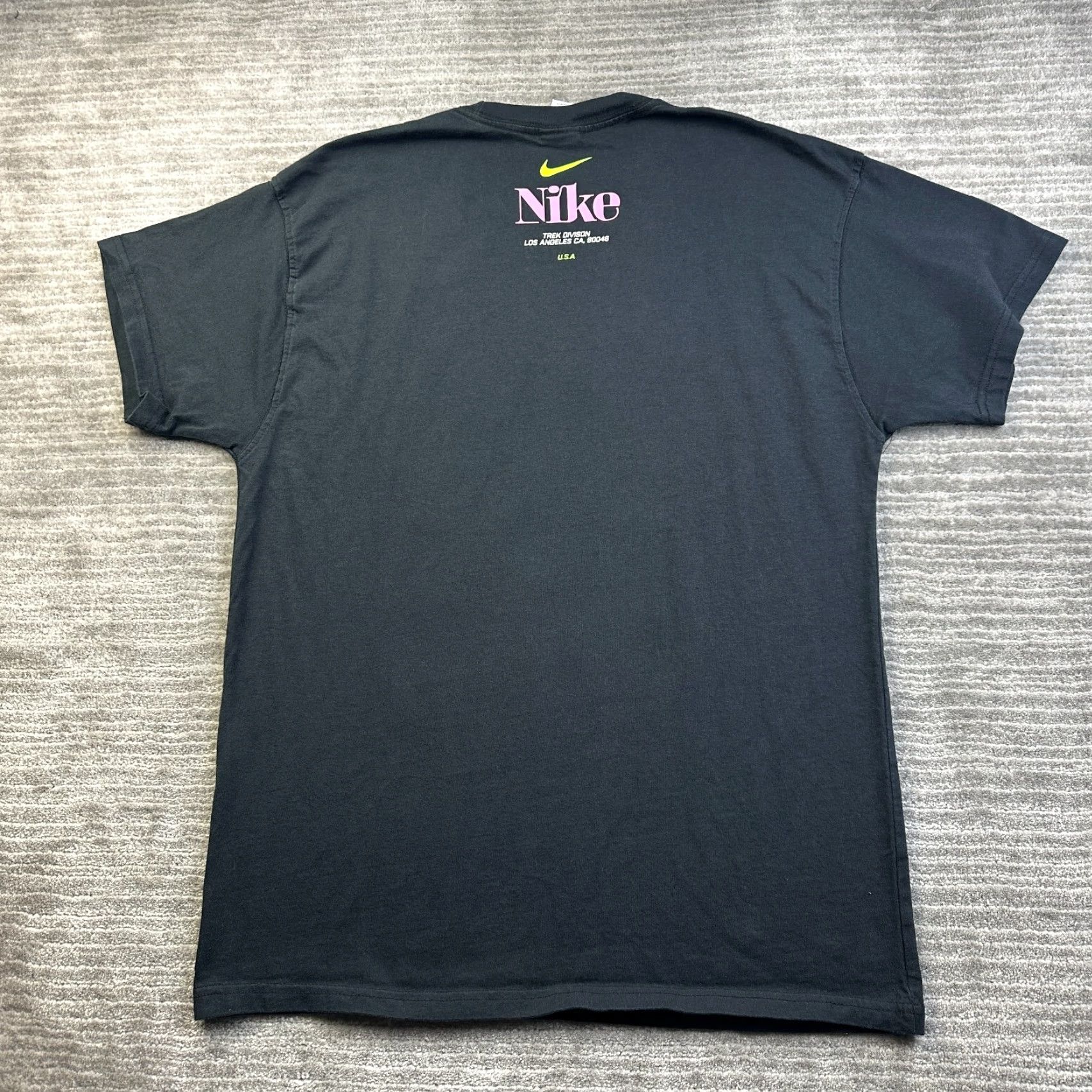 Nike Nike Shirt Mens Medium Black Graphic Sportswear Cuasl Size US M / EU 48-50 / 2 - 2 Thumbnail