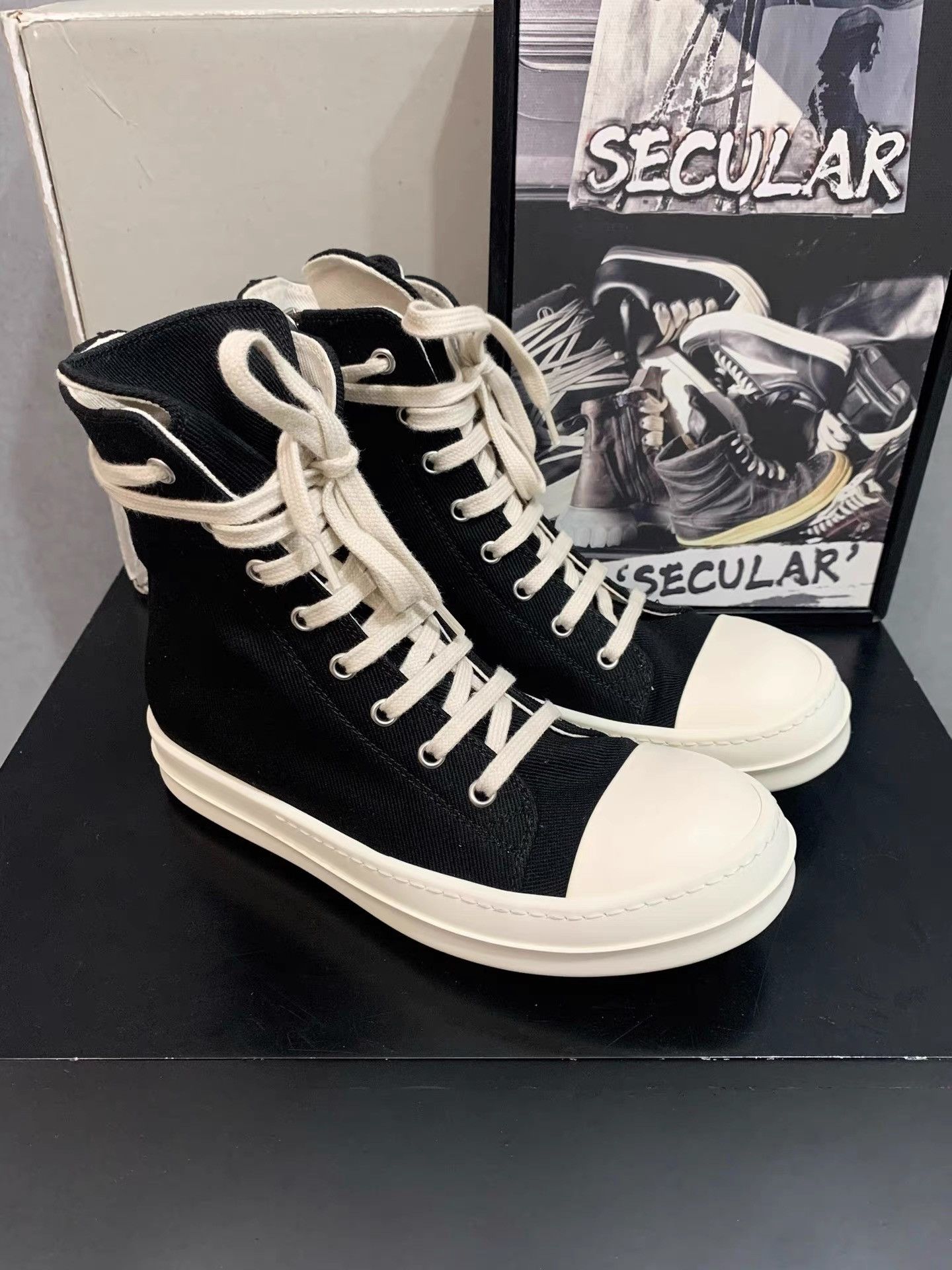 Rick Owens Rick Owens 23SS TURBODRK Chuck 70 Hi K34 Size US 6 / IT 36 - 4 Thumbnail