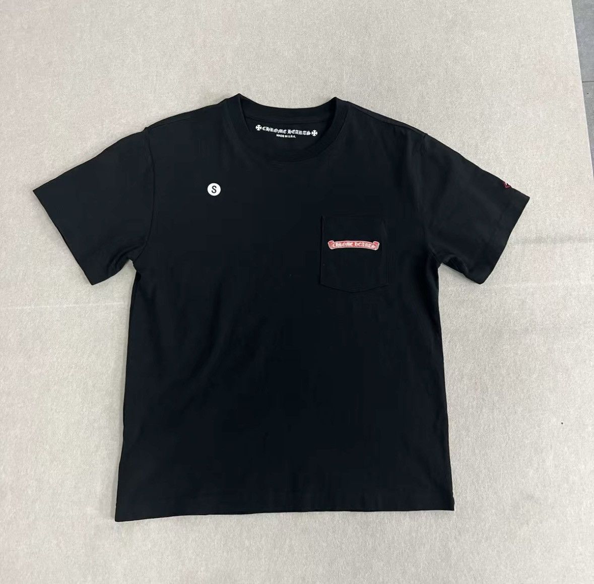 Chrome Hearts Chrome Hearts Matty Boy Black Pink Arc Logo T Shirt