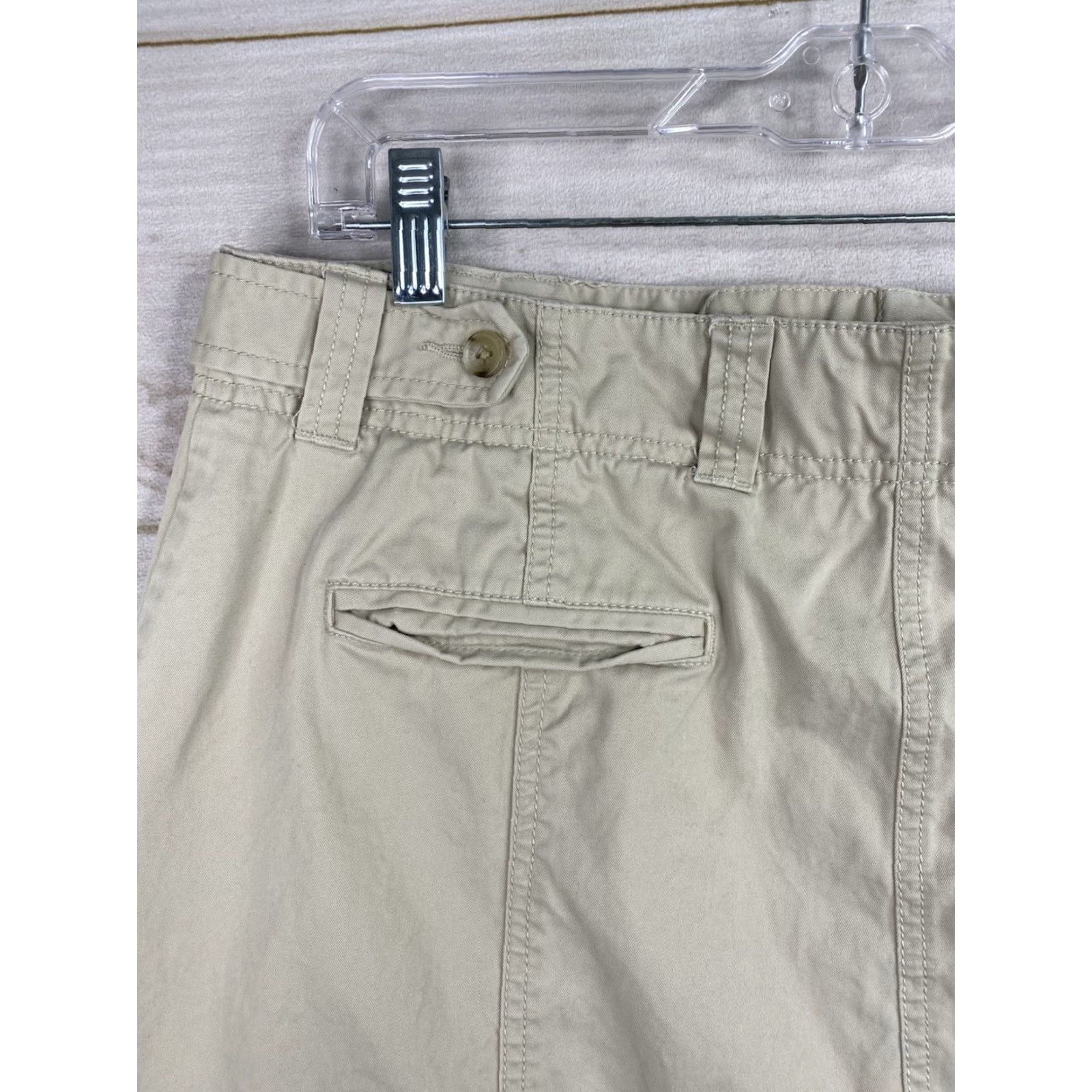 Eddie Bauer VINTAGE Eddie Bauer Skirt Womens 14 Beige Cotton 90s Y2K Cottagecore Long Pencil Straight Womens) Size 36" / US 14 / IT 50 - 7 Thumbnail