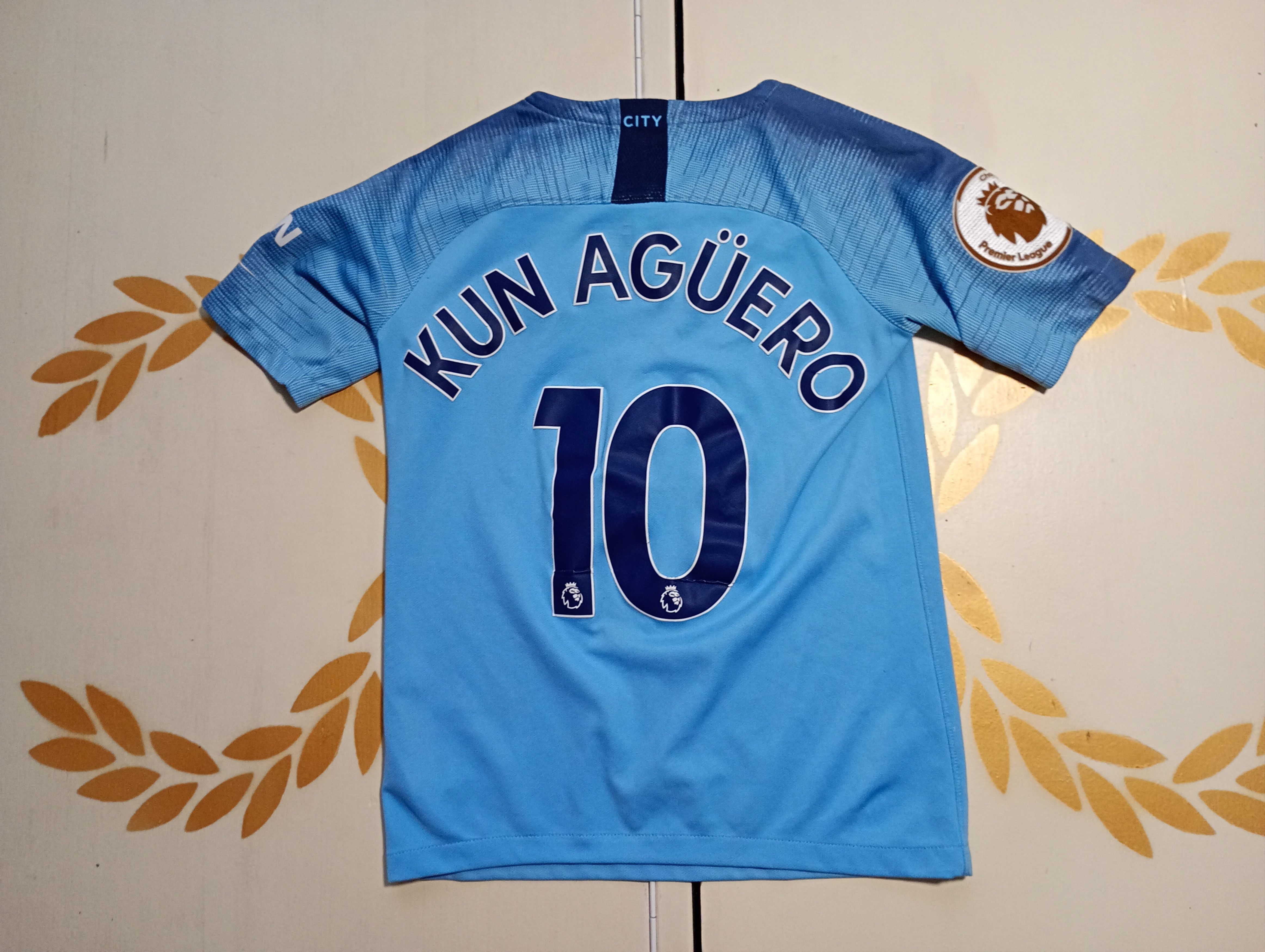 Nike Nike Man City Jersey 10 Kun Aguero 2018-2019 kids size M Size US XXS / EU 40 - 9 Thumbnail