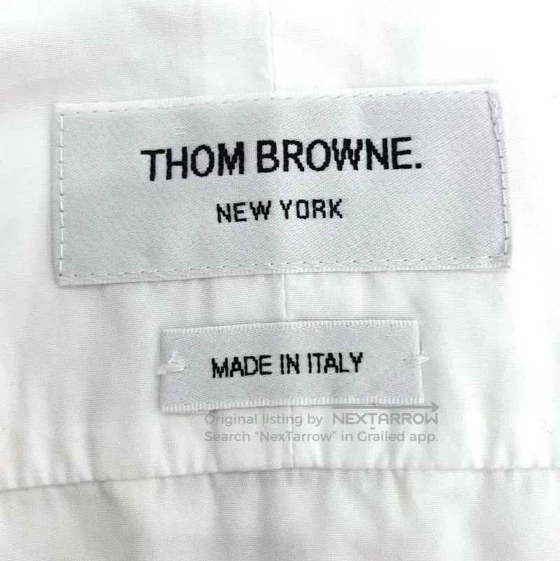 Thom Browne Thom Browne White Cotton Long Sleeve Dress . Size S / US 4 / IT 40 - 7 Thumbnail