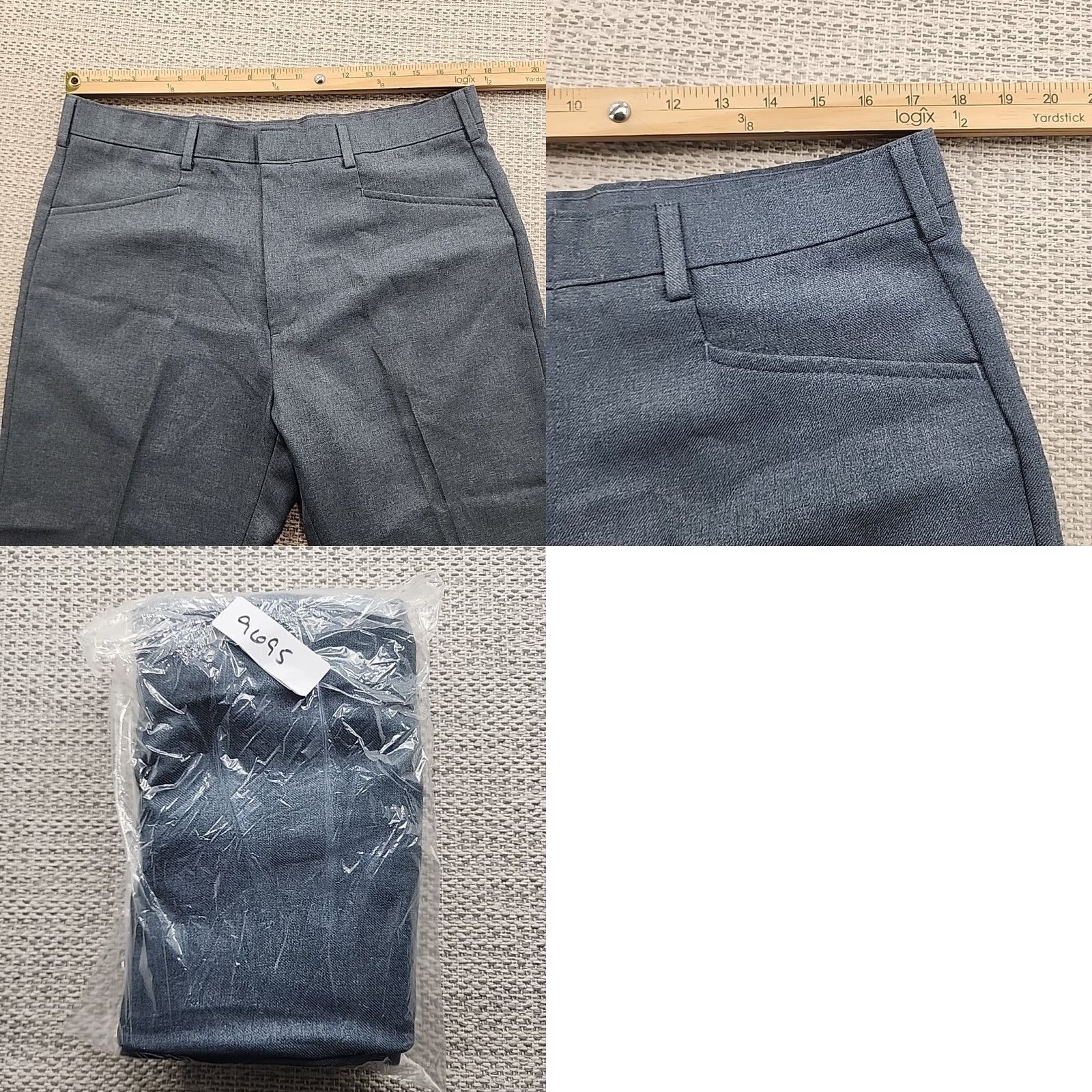 Levi's VINTAGE Levi Strauss Action Slacks Men 36x29 Blue Dress Pants Western Size US 36 / EU 52 - 8 Thumbnail