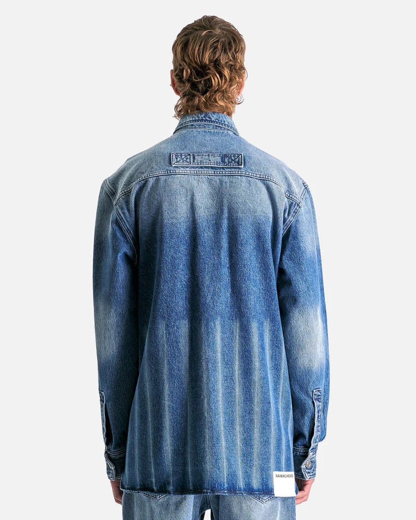 Namacheko o1s1v1r1oon0925 Hank Denim Shirt in Washed Blue Size US XL / EU 56 / 4 - 3 Thumbnail