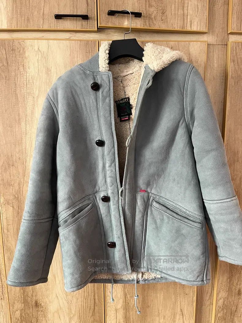 Schott Schott Leather coat, fur one-piece coat Size US M / EU 48-50 / 2 - 3 Thumbnail