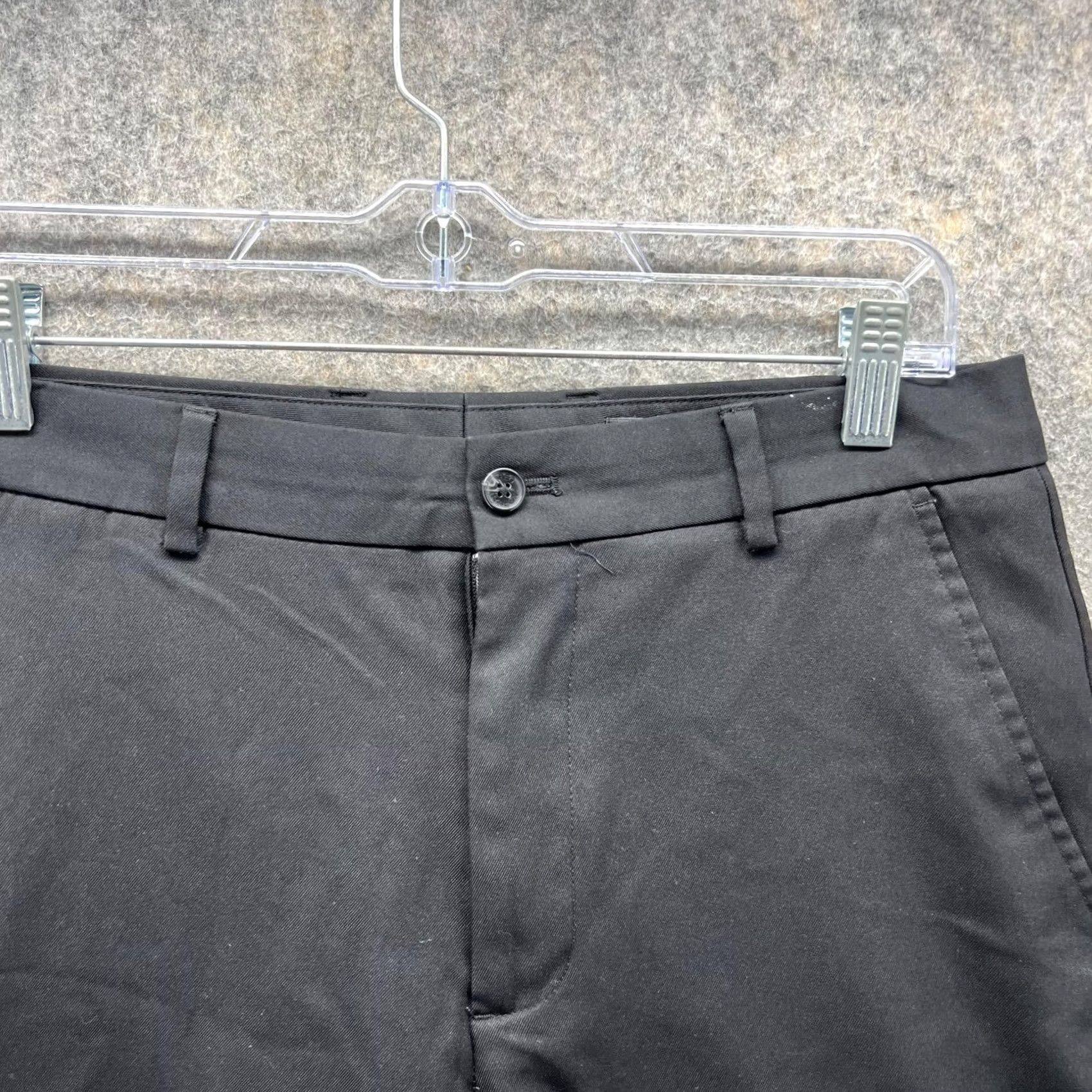 Vintage Greg Norman Shorts Men 30 Black Chino Flat Front Polyester Casual Golf Shirt? Size US 30 / EU 46 - 2 Thumbnail