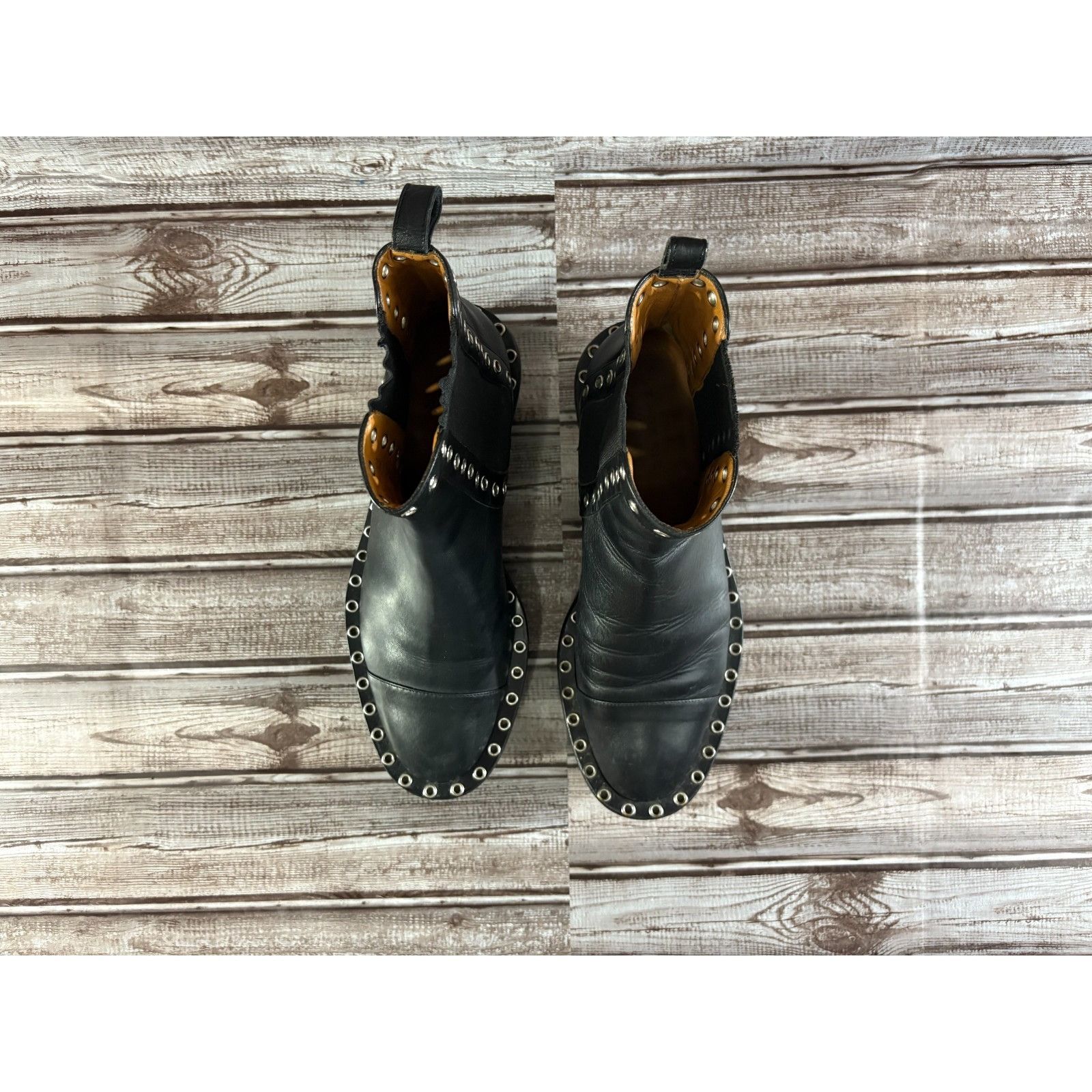 Robert Clergerie Robert Clergerie leather studded Chelsea boots size 38.5 US Size US 8.5 / IT 38.5 - 2 Thumbnail