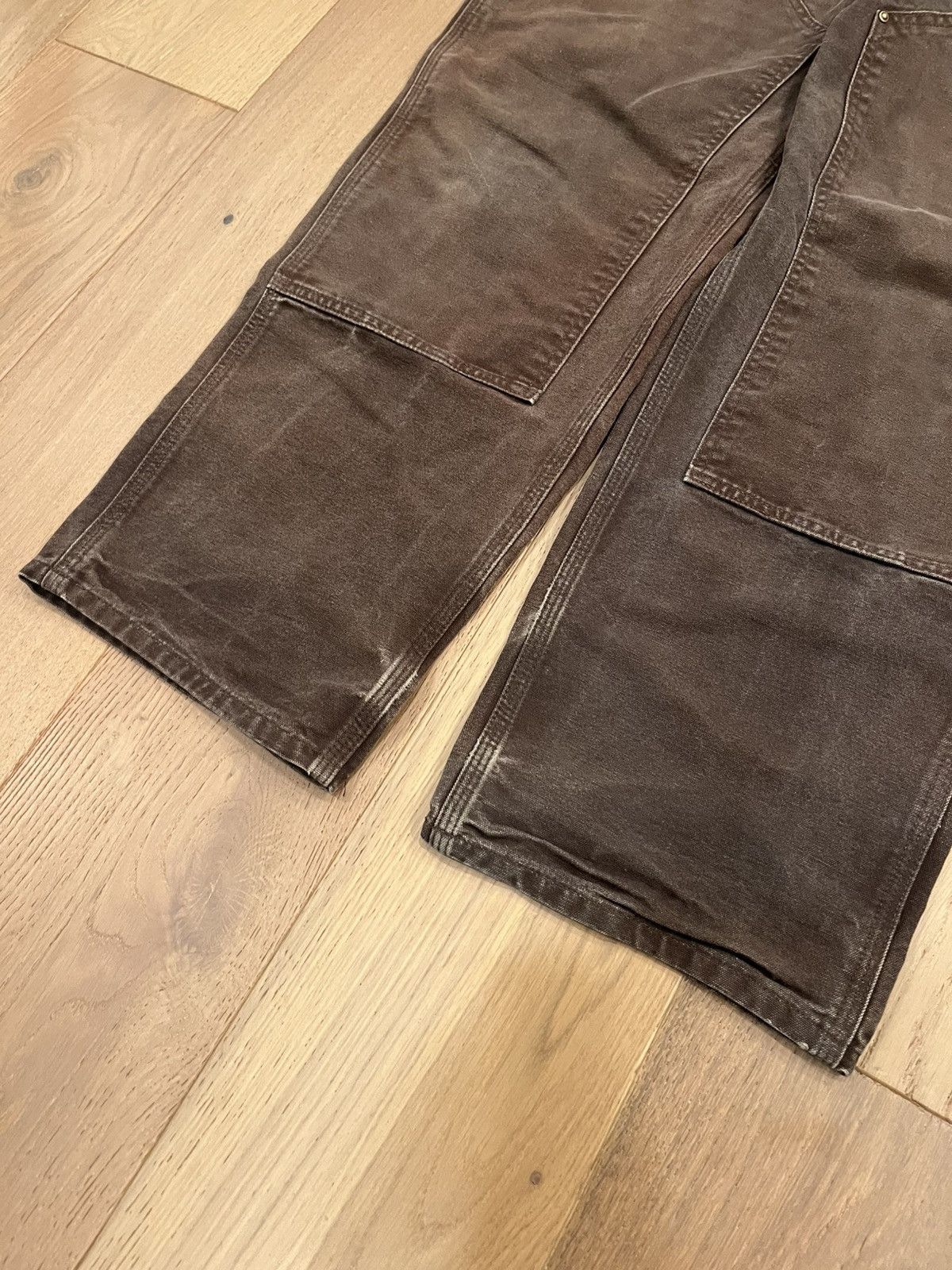 Carhartt × Vintage Carhartt faded brown double knees Size US 38 / EU 54 - 4 Thumbnail