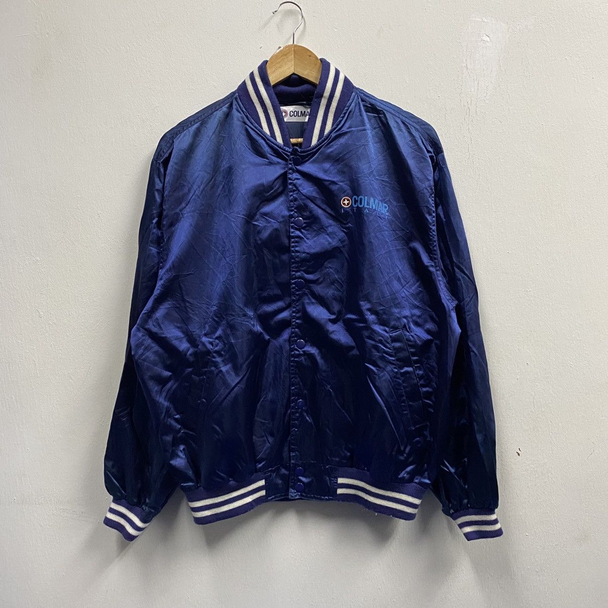 Colmar Vintage Colmar Italy Spell Out Big Logo Baseball Jacket Size US M / EU 48-50 / 2 - 2 Thumbnail