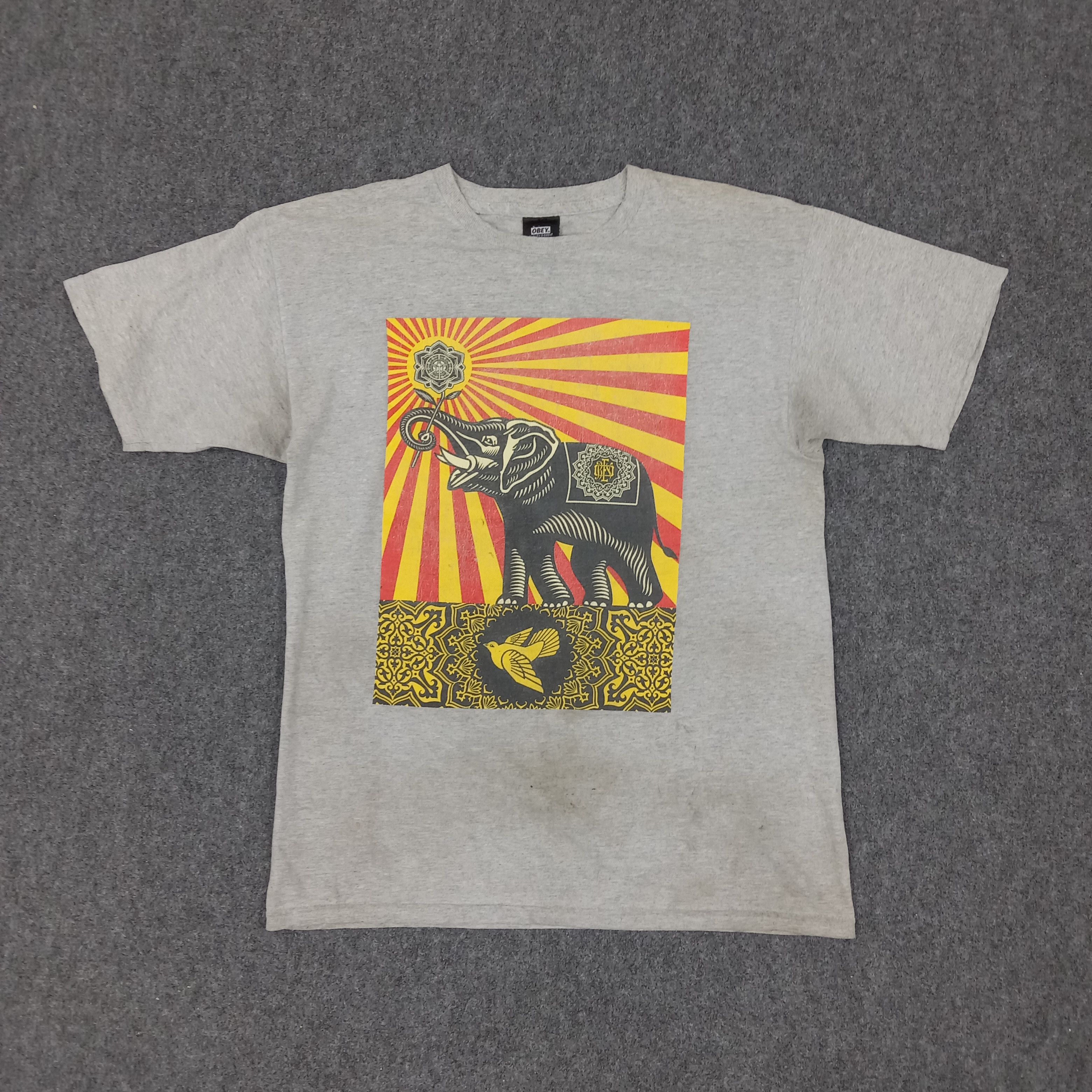 Obey × Vintage OBEY American Skateboard Streetwear Style Tshirt Size US M / EU 48-50 / 2 - 1 Thumbnail