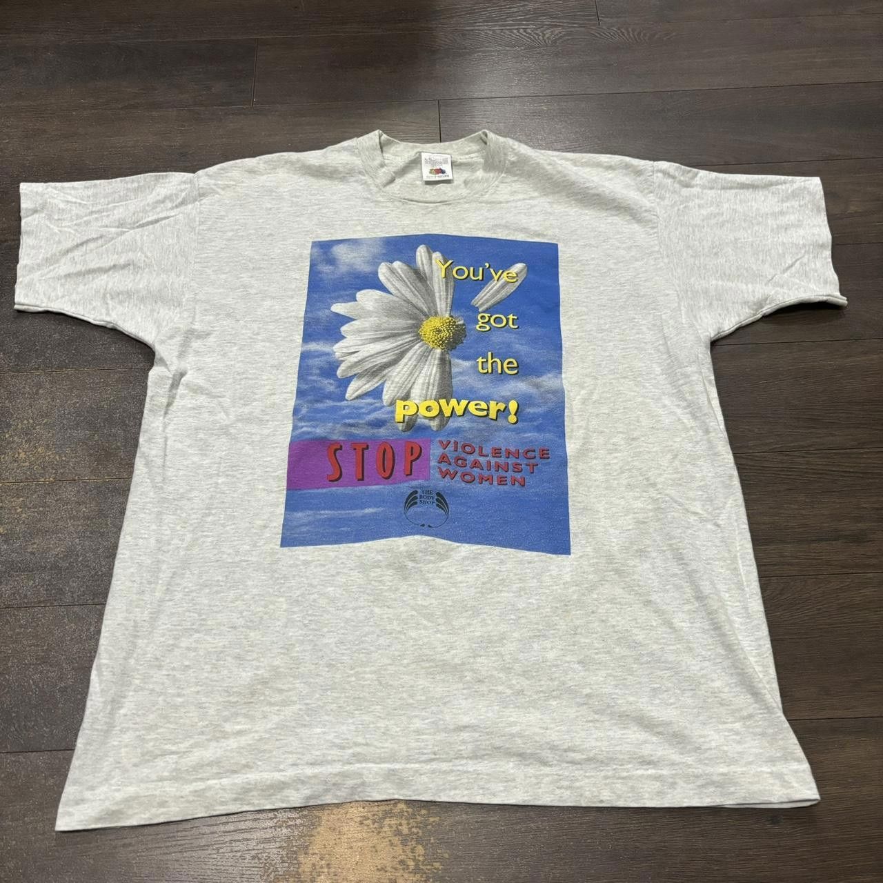 Designer vintage the body shop stop violence against women t shirt XL Size US XL / EU 56 / 4 - 3 Thumbnail