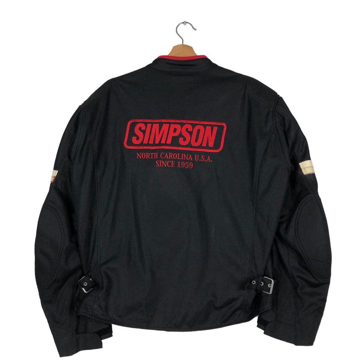 Hein Gericke 🔥Vintage Biker Jacket Racing Simpson Big Logo Safety Racer Size US L / EU 52-54 / 3 - 8 Thumbnail