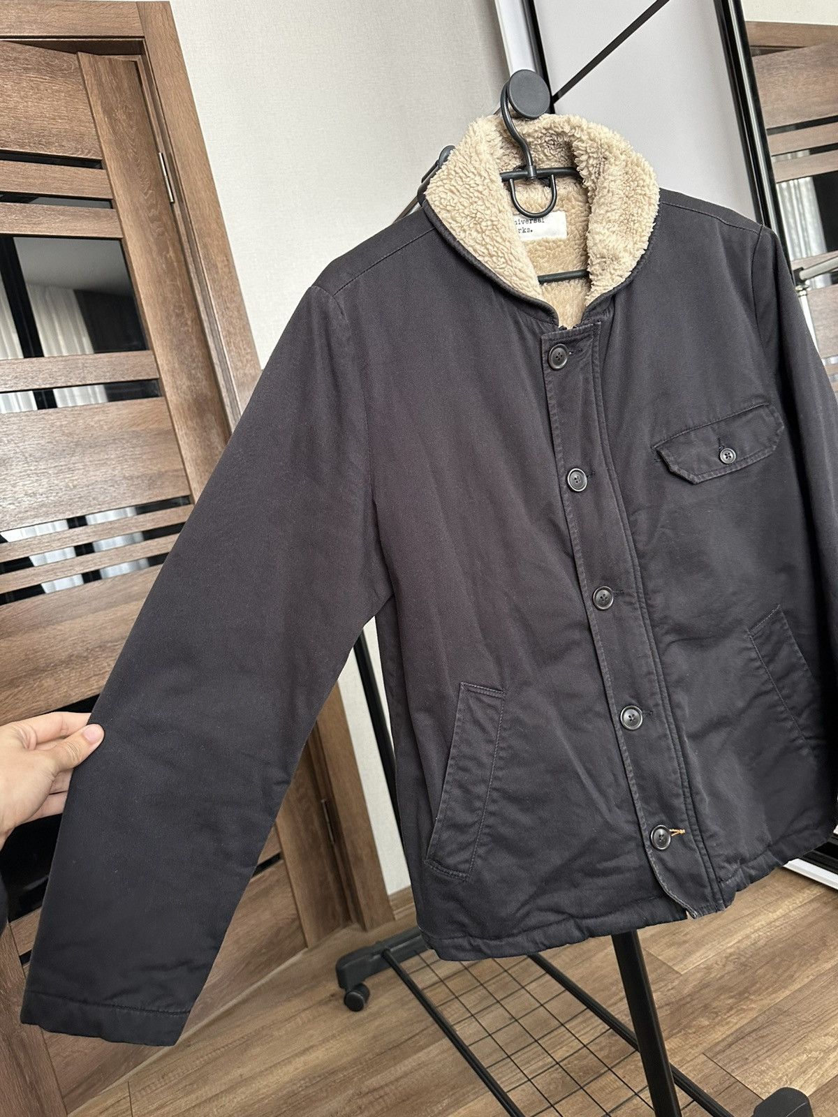 Universal Works Universal Works Twill Deck N1 Fleece Jacket Size US M / EU 48-50 / 2 - 6 Thumbnail
