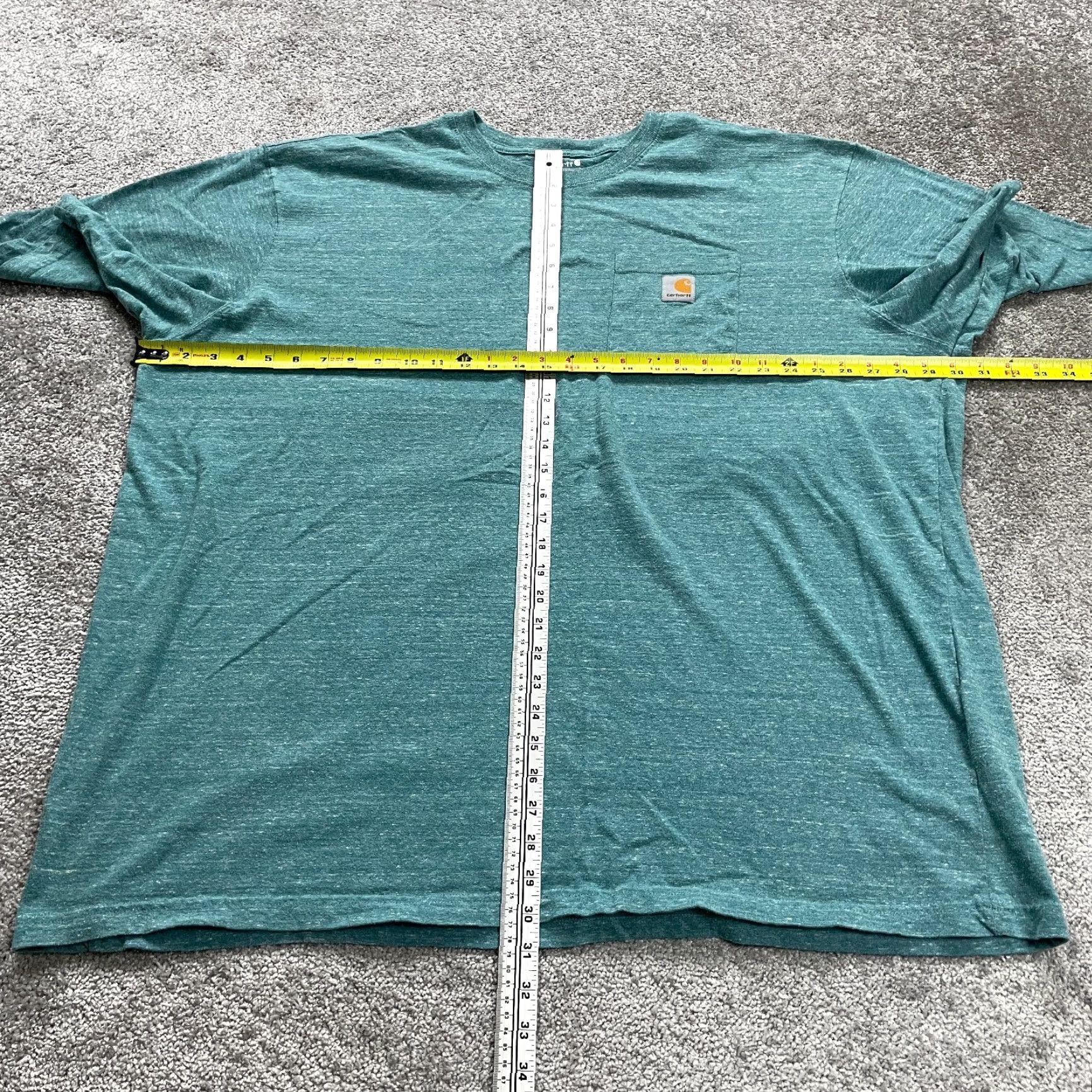 Carhartt Carhartt K87 Loose Fit T-Shirt Mens 3XL Green Crew Neck Short Sleeve Pocket Tee Size US XXL / EU 58 / 5 - 7 Thumbnail