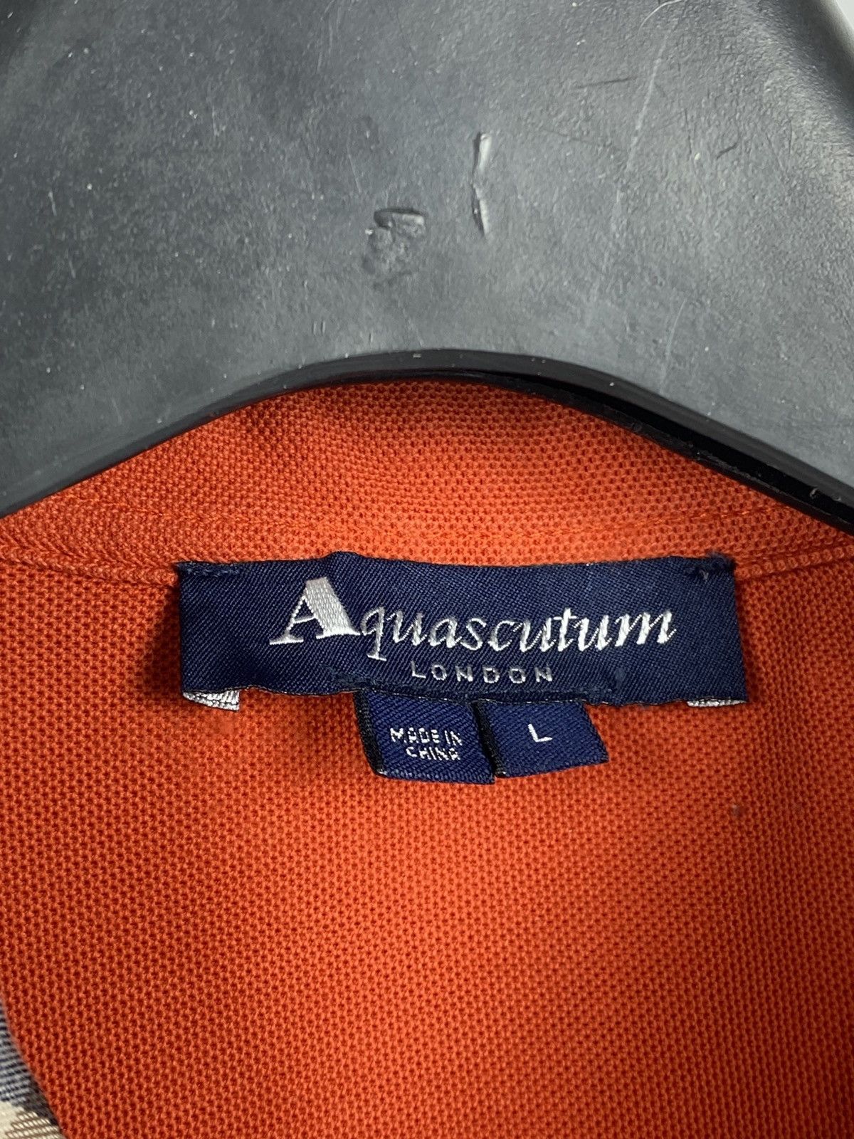 Aquascutum Aquascutum Collared Polo Tee Check Color Cotton size L Size US L / EU 52-54 / 3 - 5 Thumbnail