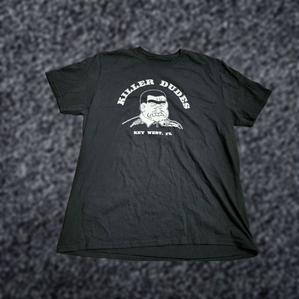 Vintage 90s Killer Dudes Band Black T-Shirt XL Men Beach Flag Florida Size US XL / EU 56 / 4 - 1 Thumbnail