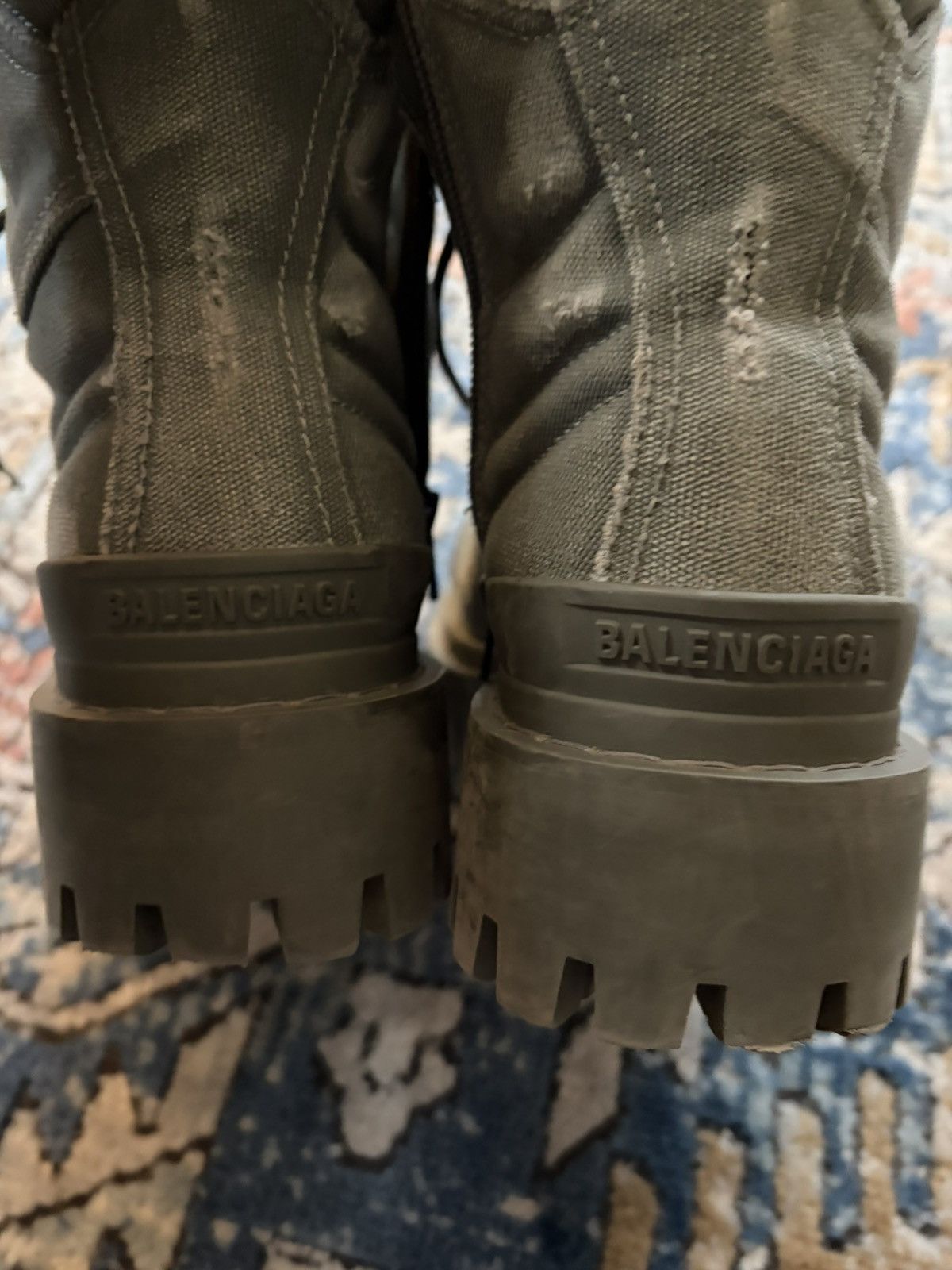 Balenciaga Balenciaga Strike Boot Kaki Green Size US 8 / EU 41 - 7 Thumbnail