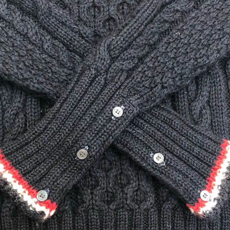 Thom Browne Thom Browne size4 Knitted sweater with high collar and wool Size US XL / EU 56 / 4 - 6 Thumbnail