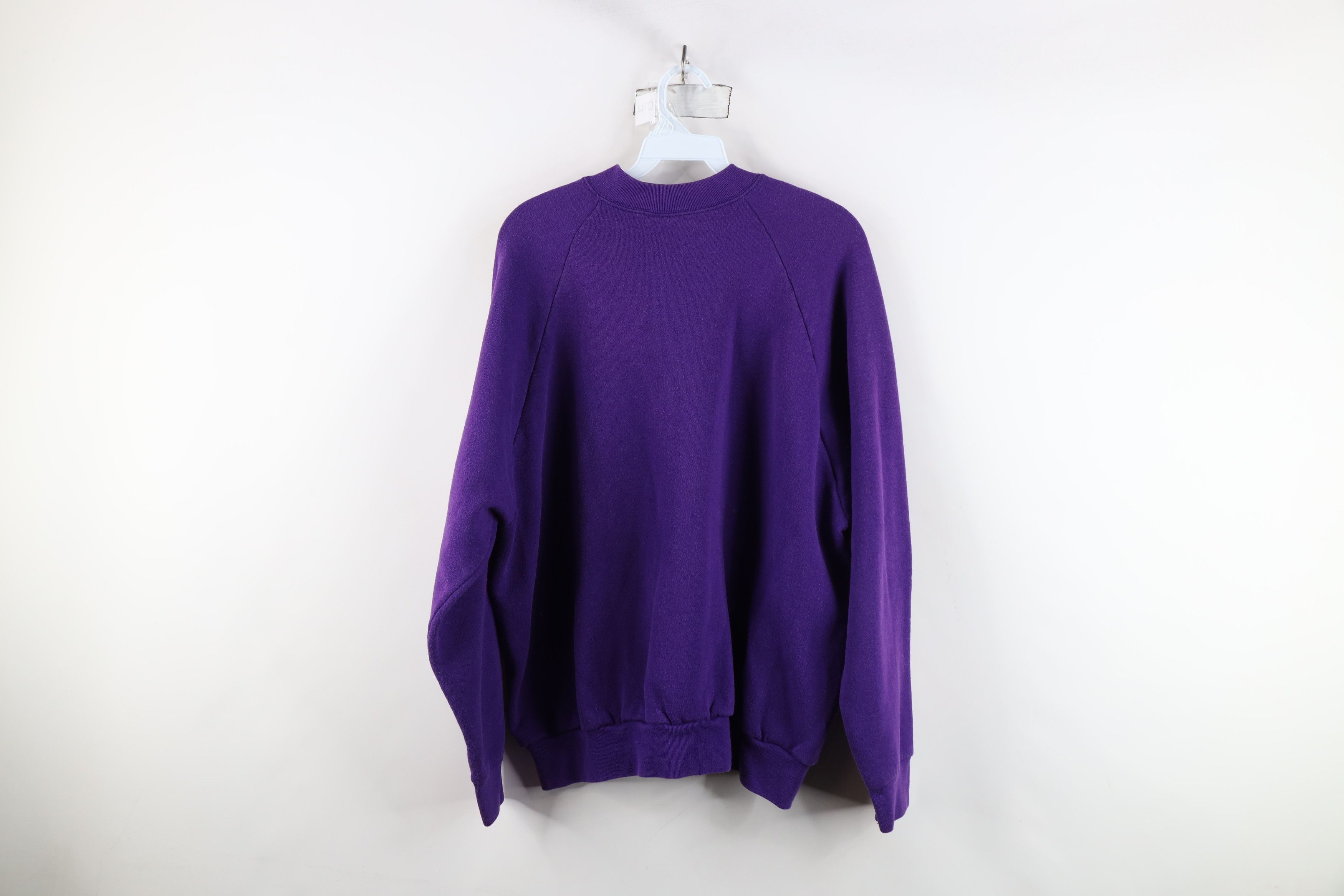 Vintage Vintage 90s Streetwear Heavyweight Sweatshirt Purple USA Size XL / US 12-14 / IT 48-50 - 7 Thumbnail