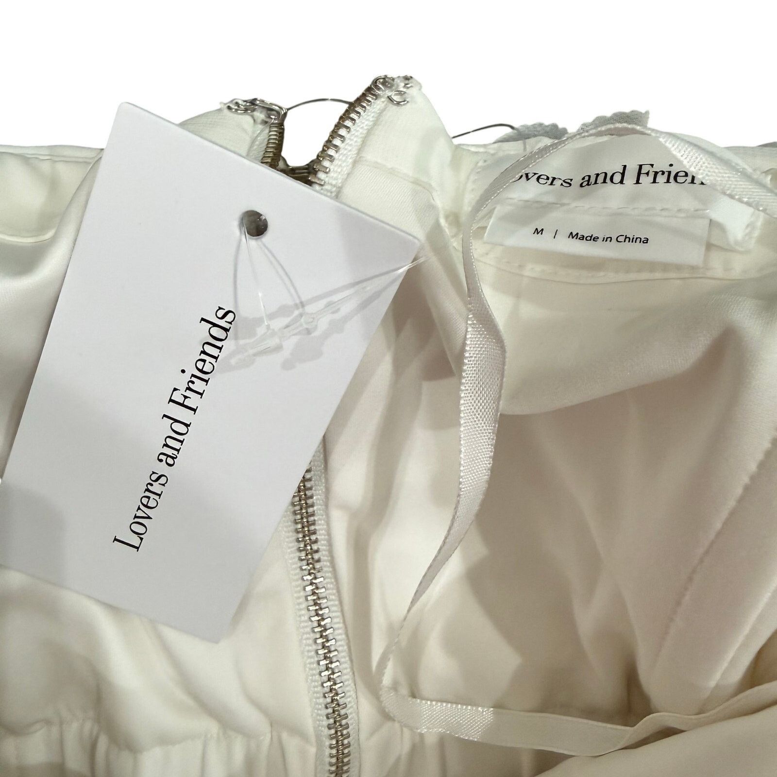 Lovers and Friends Lovers and Friends Lucia Mini Dress in White, Size M Size M / US 6-8 / IT 42-44 - 4 Thumbnail