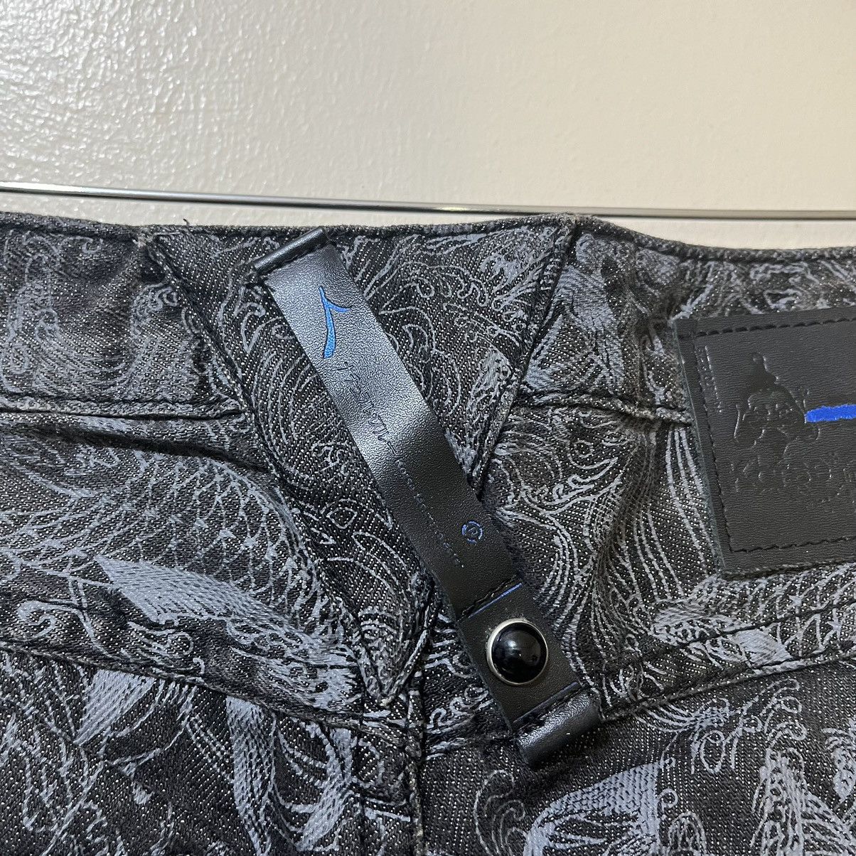 Japanese Brand Korse by Rei Takahashi Koi Fish Button Fly Denim Pants Size US 32 / EU 48 - 15 Thumbnail