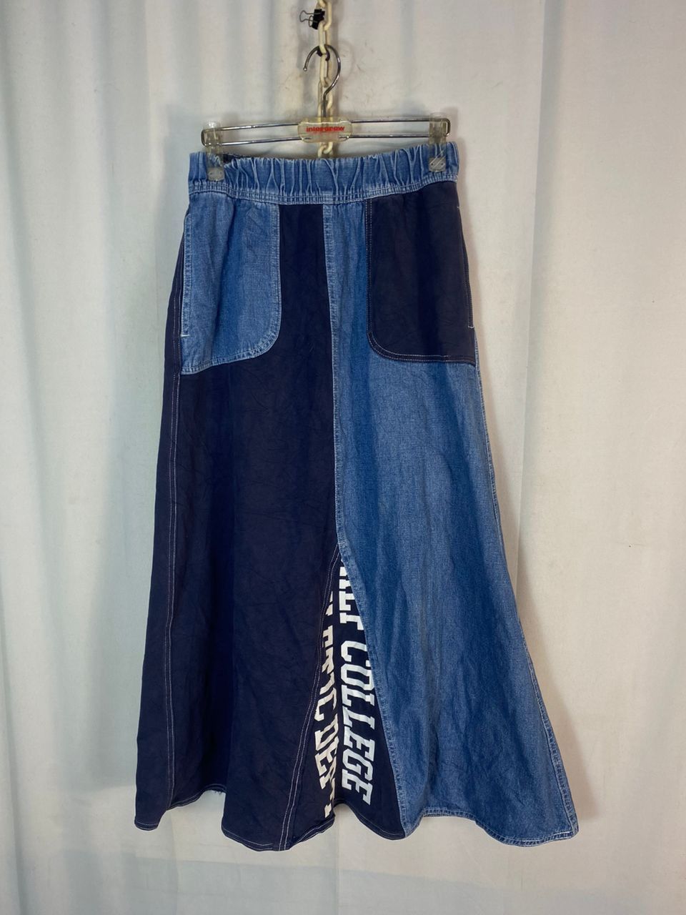 Japanese Brand Best price 🔥 rodeo crowns patchwork denim skirt size 26-34 Size 30" / US 8 / IT 44 - 1 Thumbnail