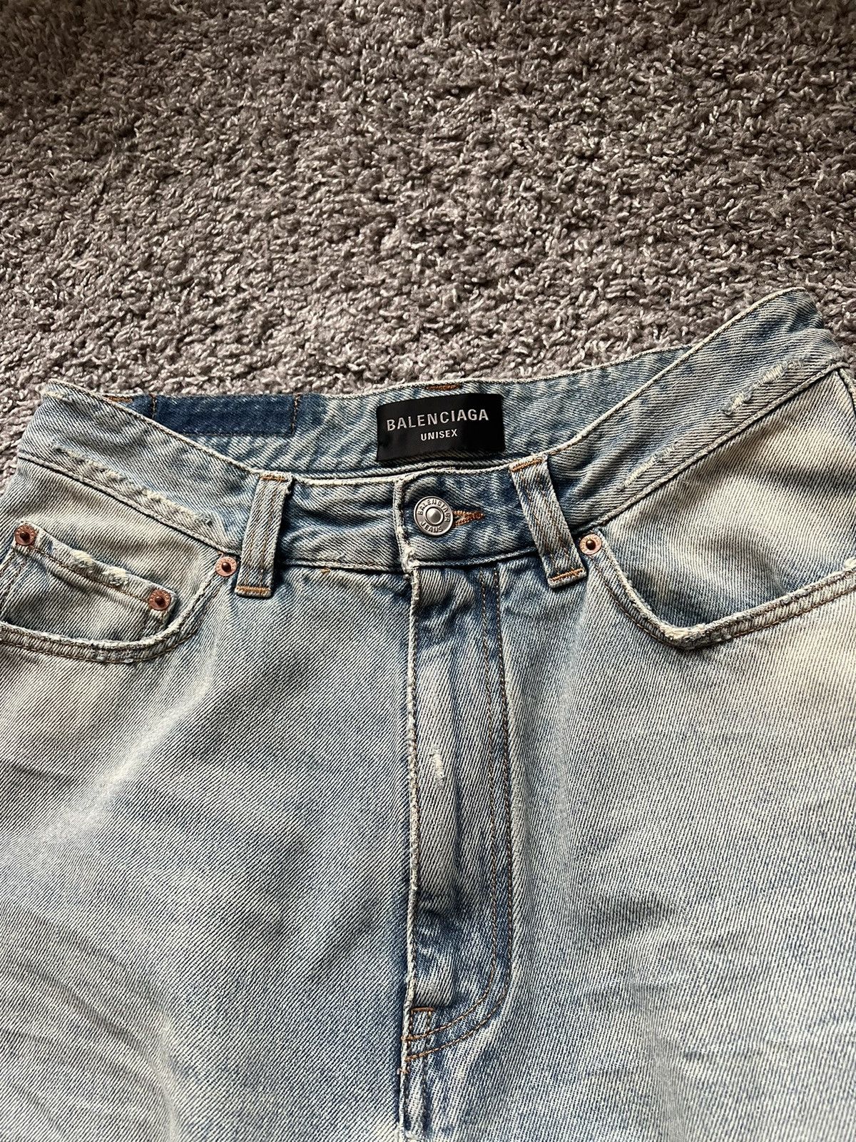 Balenciaga pull-up jeans xs