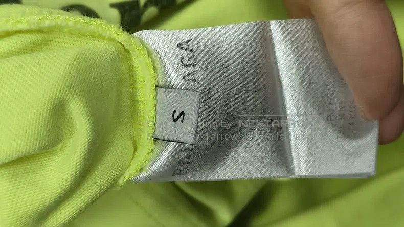 Balenciaga Balenciaga Wave Logo Fluorescent Yellow Printed Short Slee Size US S / EU 44-46 / 1 - 4 Thumbnail