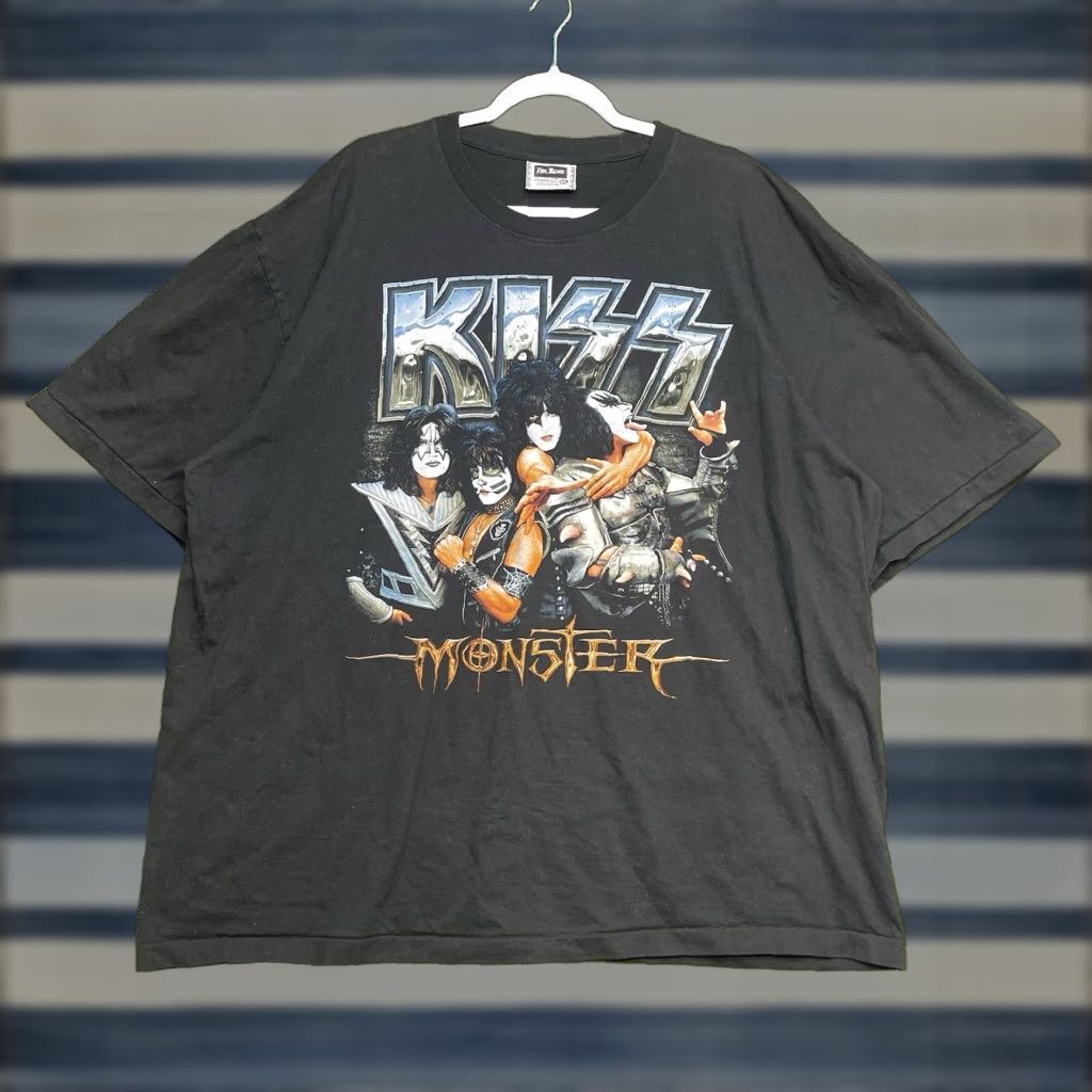 Vintage KISS Monster Tour Shirt Mens 3XL Black Band Tee Single Stitch Roxx Rock Grunge Shirt Graphic Print Logo Cotton 2020s Mens Size US XXL / EU 58 / 5 - 1 Thumbnail
