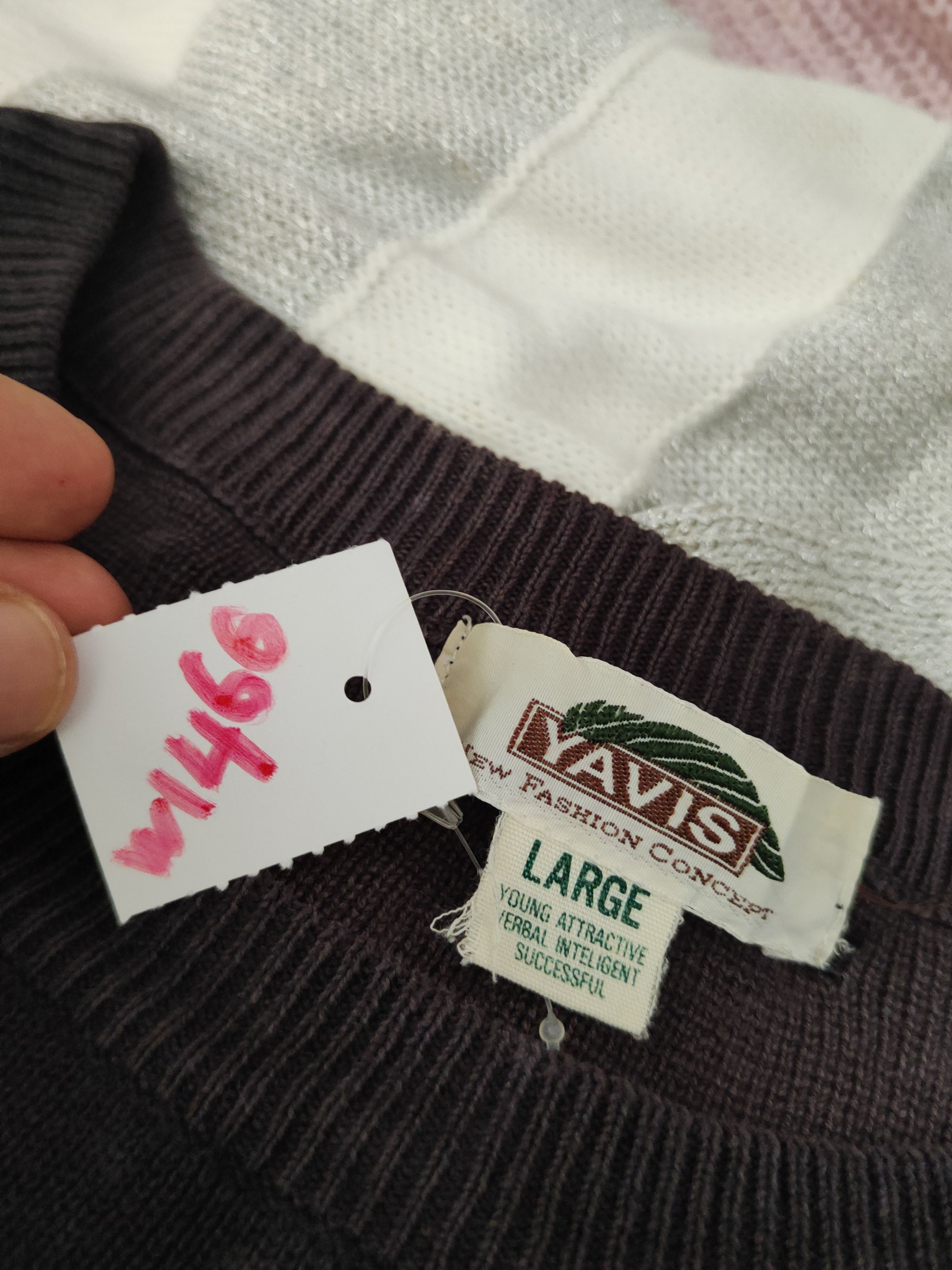 Japanese Brand × Vintage Yavis Black Knitwear Long Sleeve T-shirts #W1466 Size US L / EU 52-54 / 3 - 11 Thumbnail
