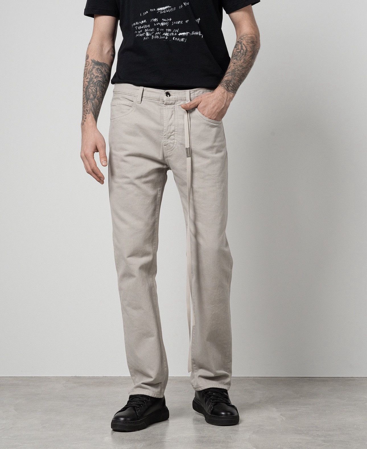 Ann Demeulemeester Last Ann Demeulemeester Govaart Grey Straight Leg Pants Size US 32 / EU 48 - 2 Thumbnail