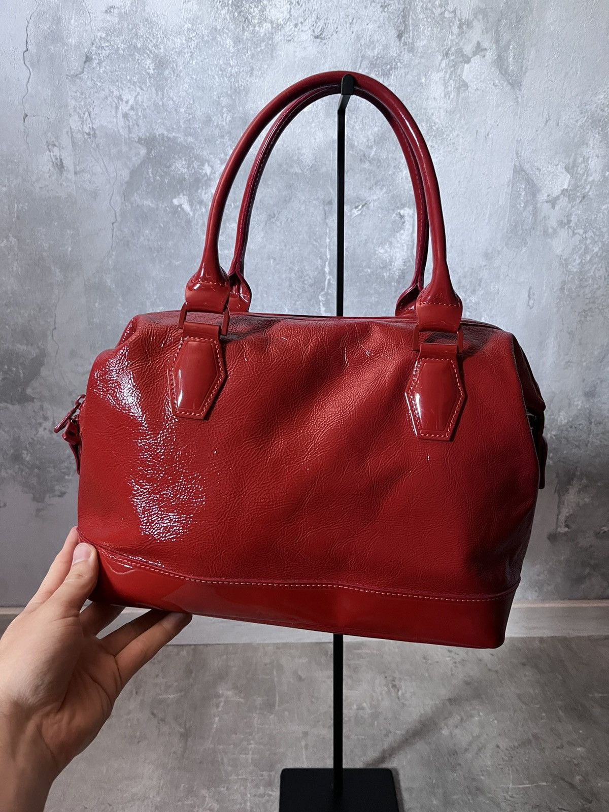 Longchamp Longchamp Handbag red patent leather rare Size ONE SIZE - 5 Thumbnail