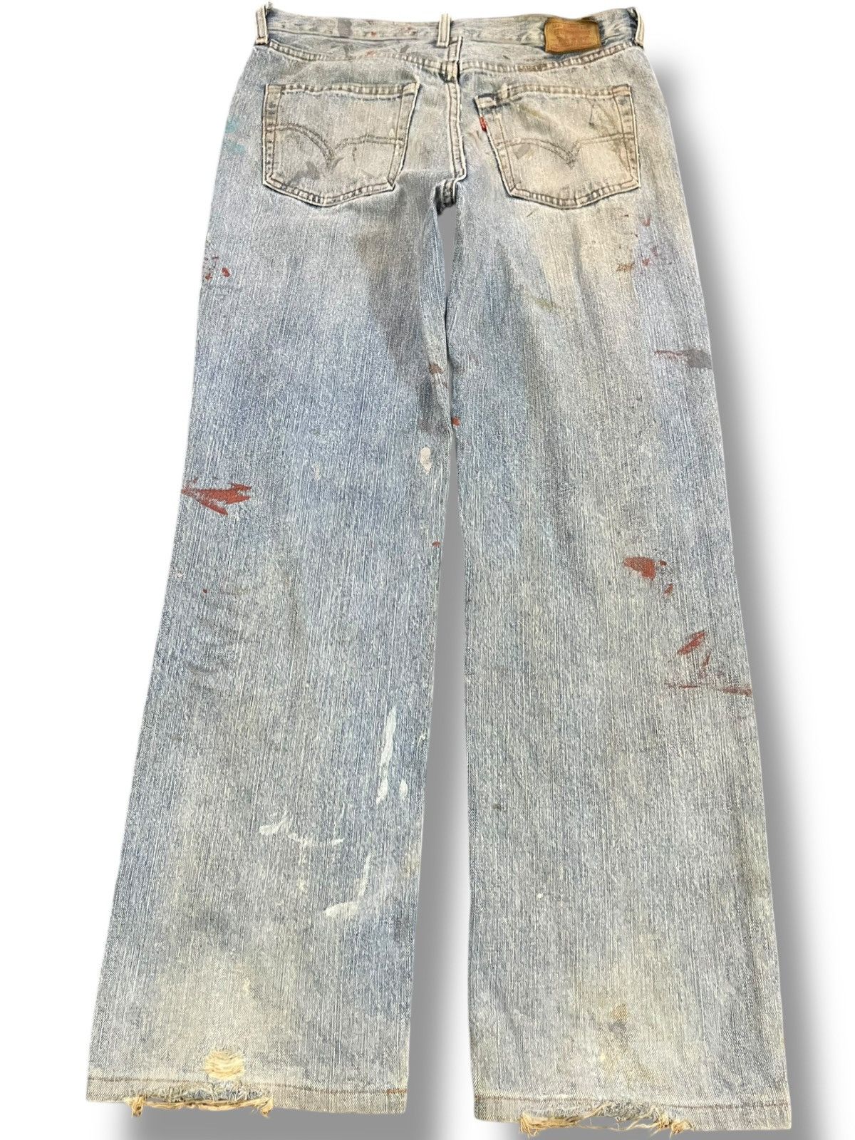 LVC × Levi's × Levi's Vintage Clothing Vintage Levi’s 503 Ripped Paint Splatter Distressed Denim Size US 32 / EU 48 - 5 Thumbnail