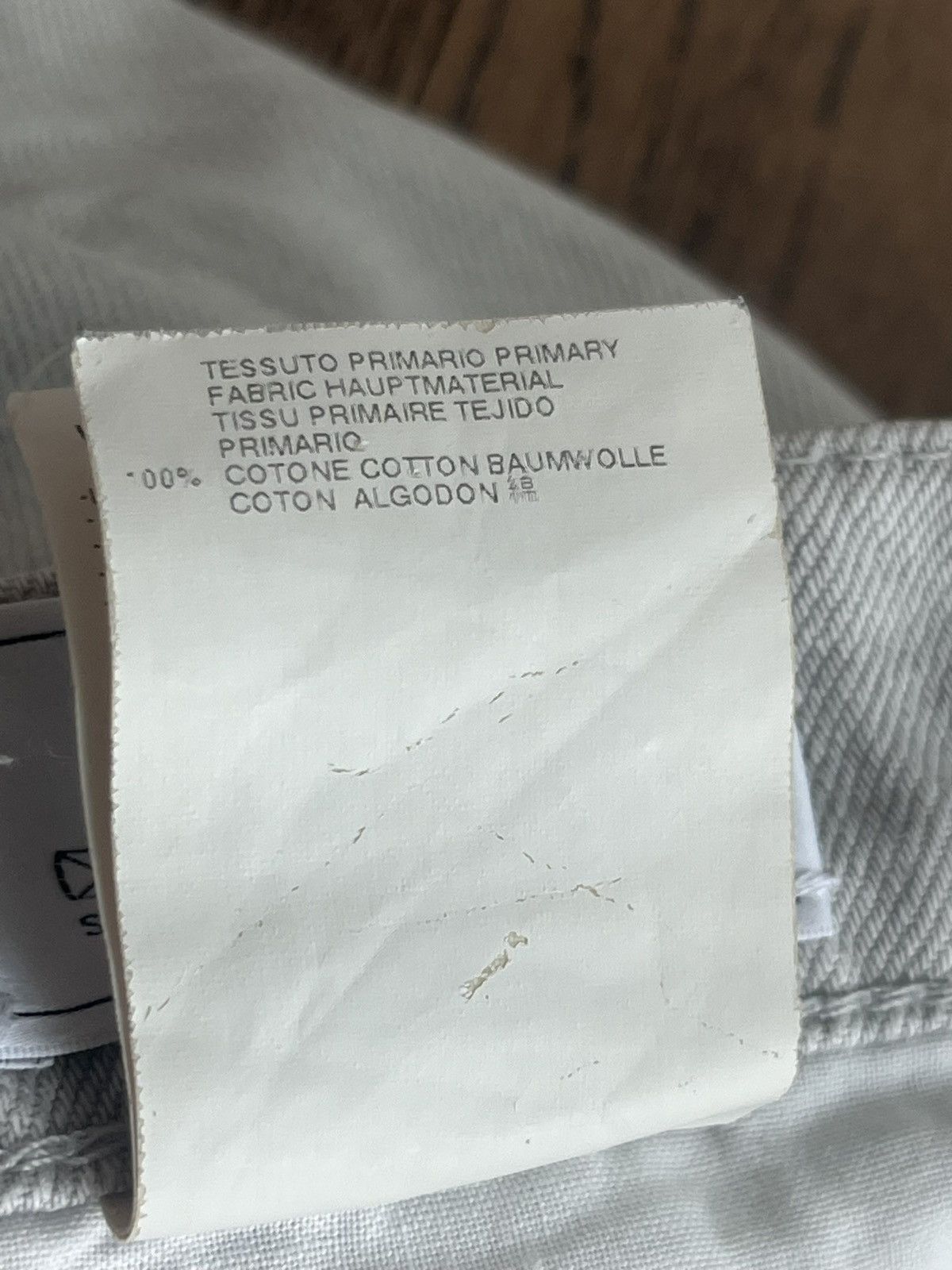 Maison Margiela Early Martin Margiela Line 10 Off White Denim Patched Jeans Size US 32 / EU 48 - 24 Thumbnail