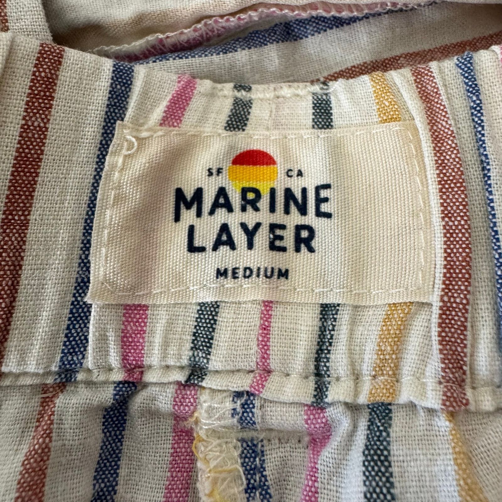 Marine Layer MARINE LAYER Striped Tank Top & Belted Pants Multicolor Med Size 28" / US 6 / IT 42 - 8 Thumbnail