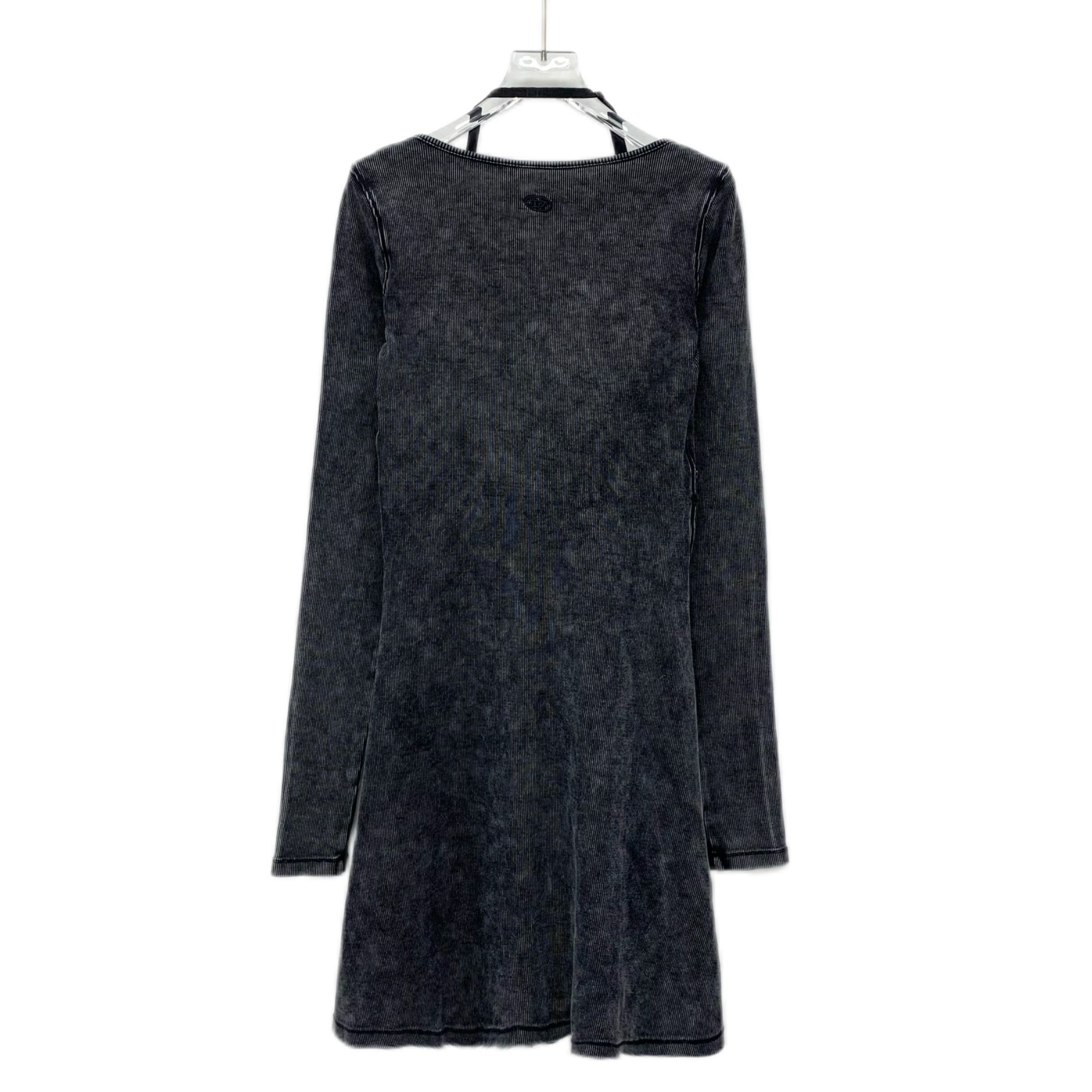 Diesel Diesel Black & Gray Washed Long-Sleeve Cotton Dress Size M Size M / US 6-8 / IT 42-44 - 8 Thumbnail