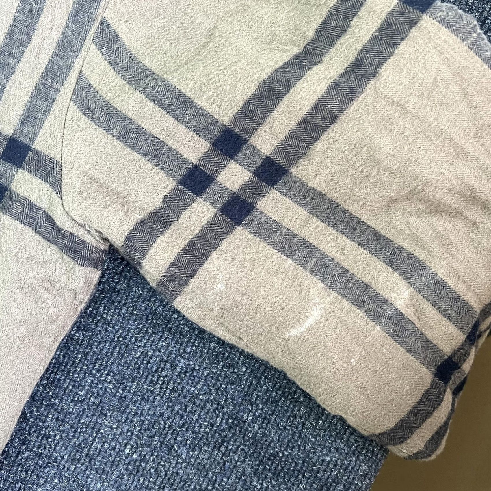 Vintage VINTAGE Flannel Country Quilt Shirt Jacket Mens Large Beige Plaid Quilted Lined 80% Cotton 20% Polyester Size US L / EU 52-54 / 3 - 5 Thumbnail