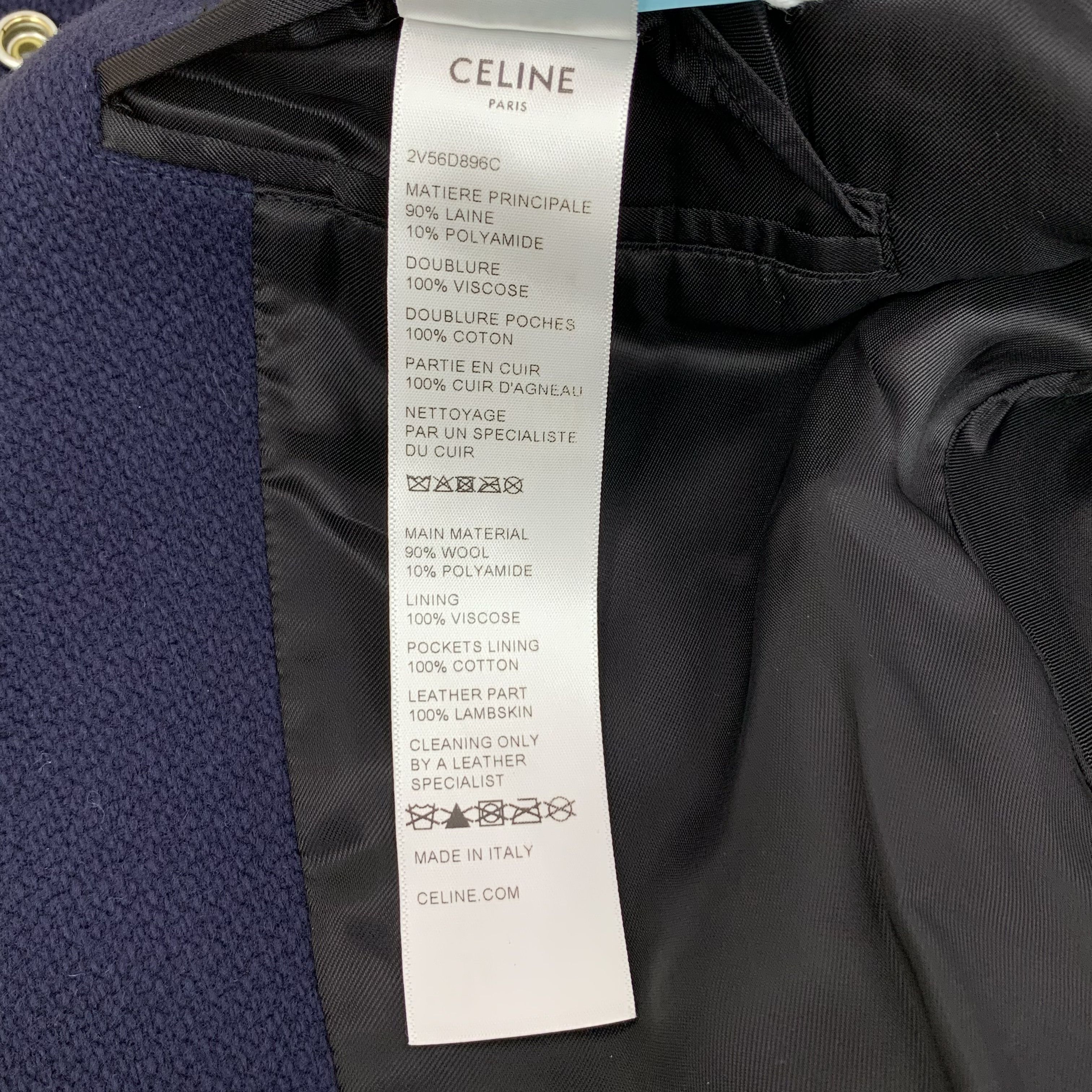 Celine Celine Striped Flocked Wool Jacket (46) Size US S / EU 44-46 / 1 - 7 Thumbnail