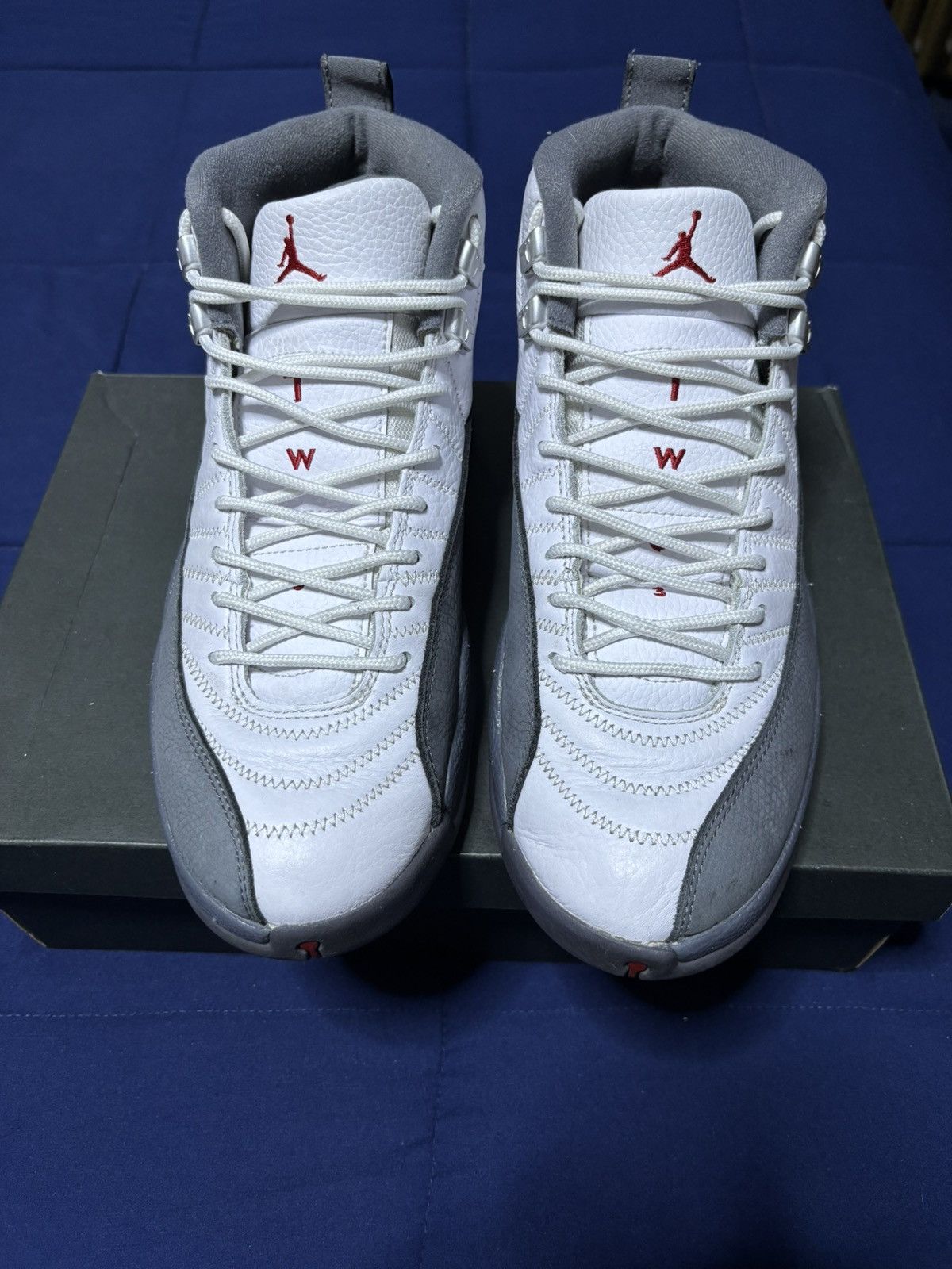 Jordan Brand Jordan 12 Retro Dark Grey 2019 Size 10.5 Size US 10.5 / EU 43-44 - 1 Thumbnail