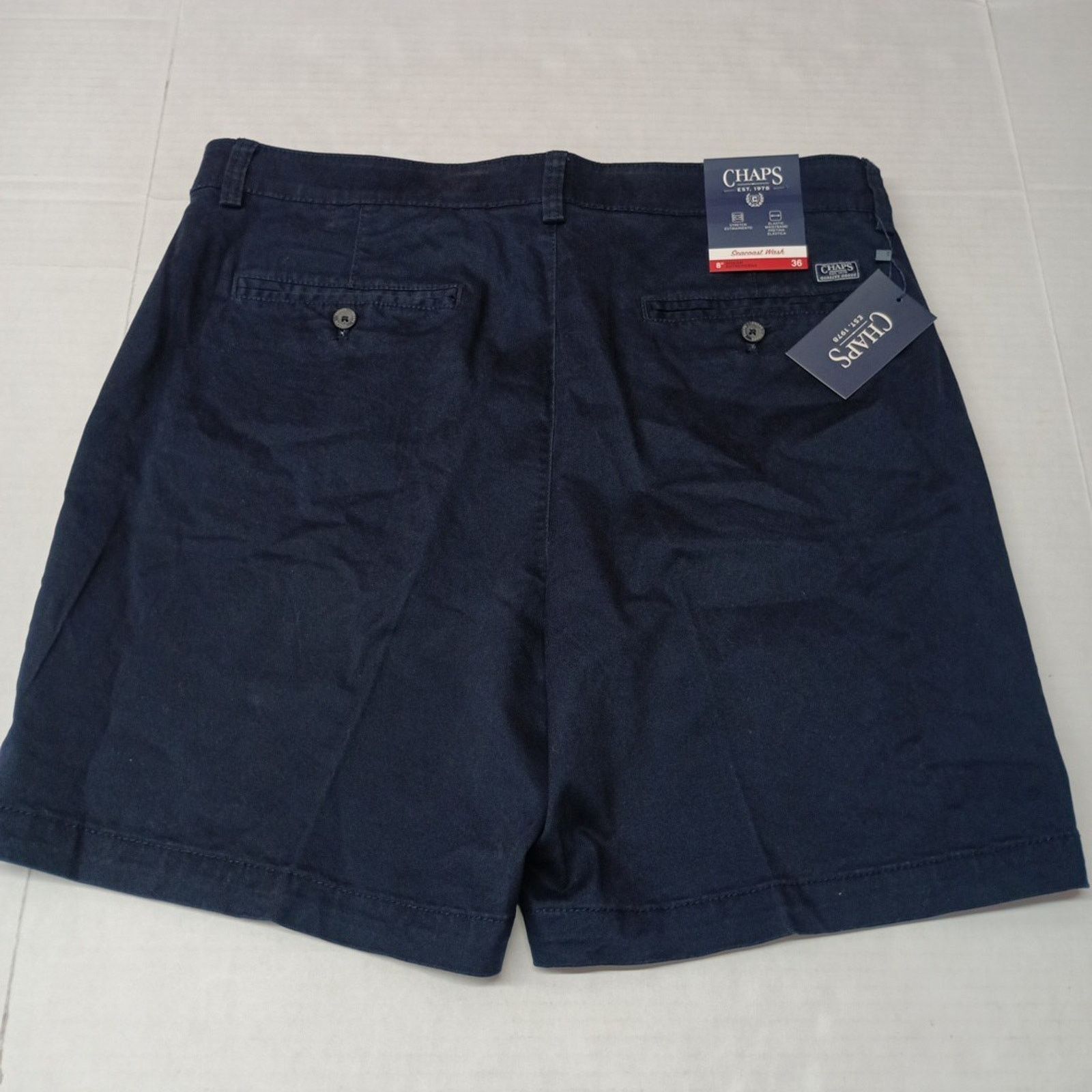 Chaps Chaps Twill Shorts Mens 36 Blue Seacoast Wash Stretch 8" Ins Size US 36 / EU 52 - 3 Thumbnail