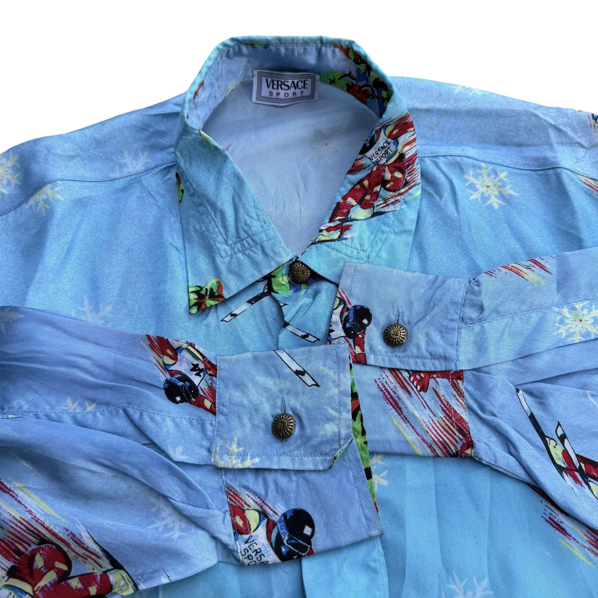 Versace Vintage Versace Sport Silk Shirt Size US M / EU 48-50 / 2 - 6 Thumbnail